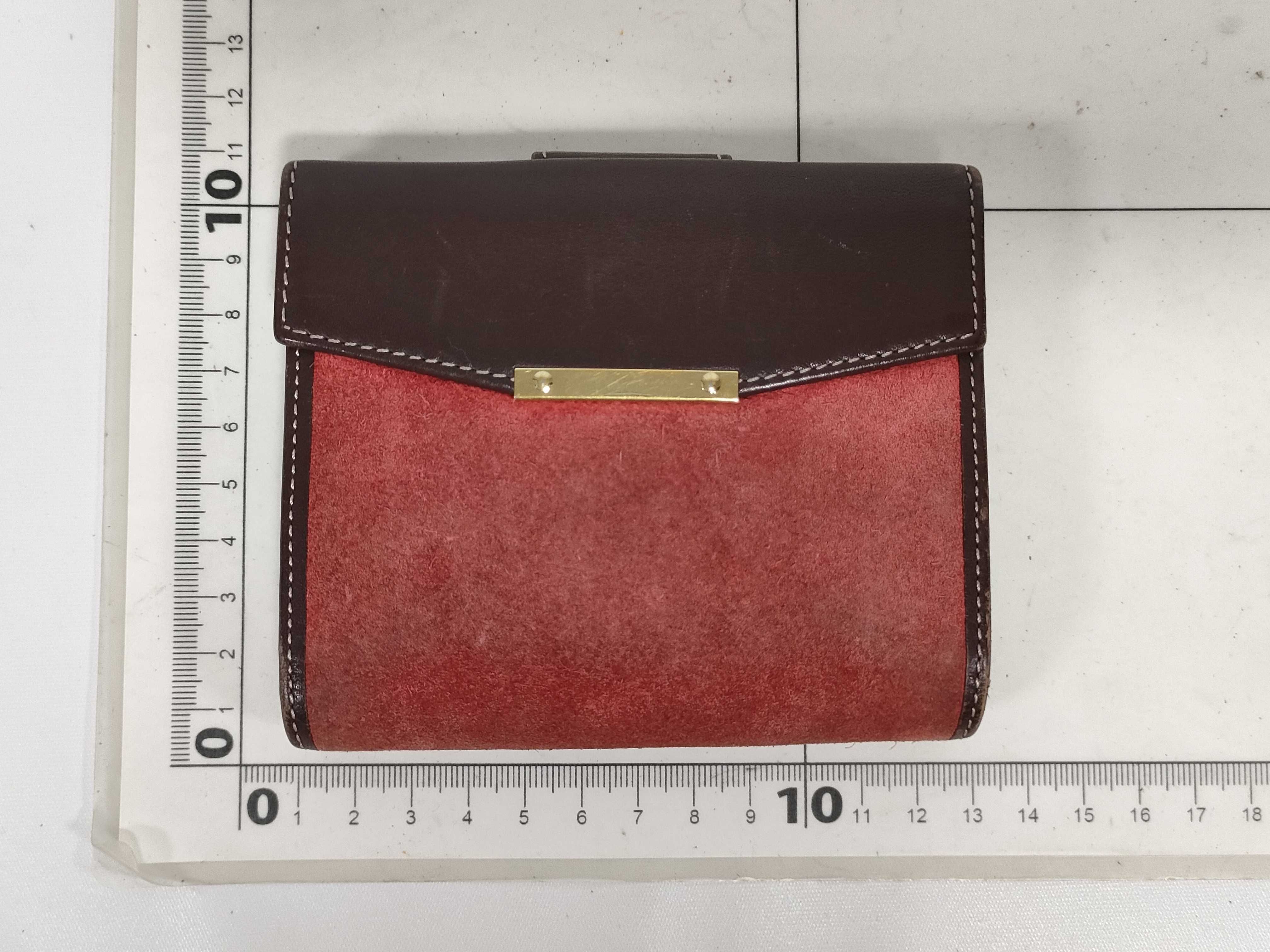 Suede Bi-fold Wallet with Double Snap Closure — view 2