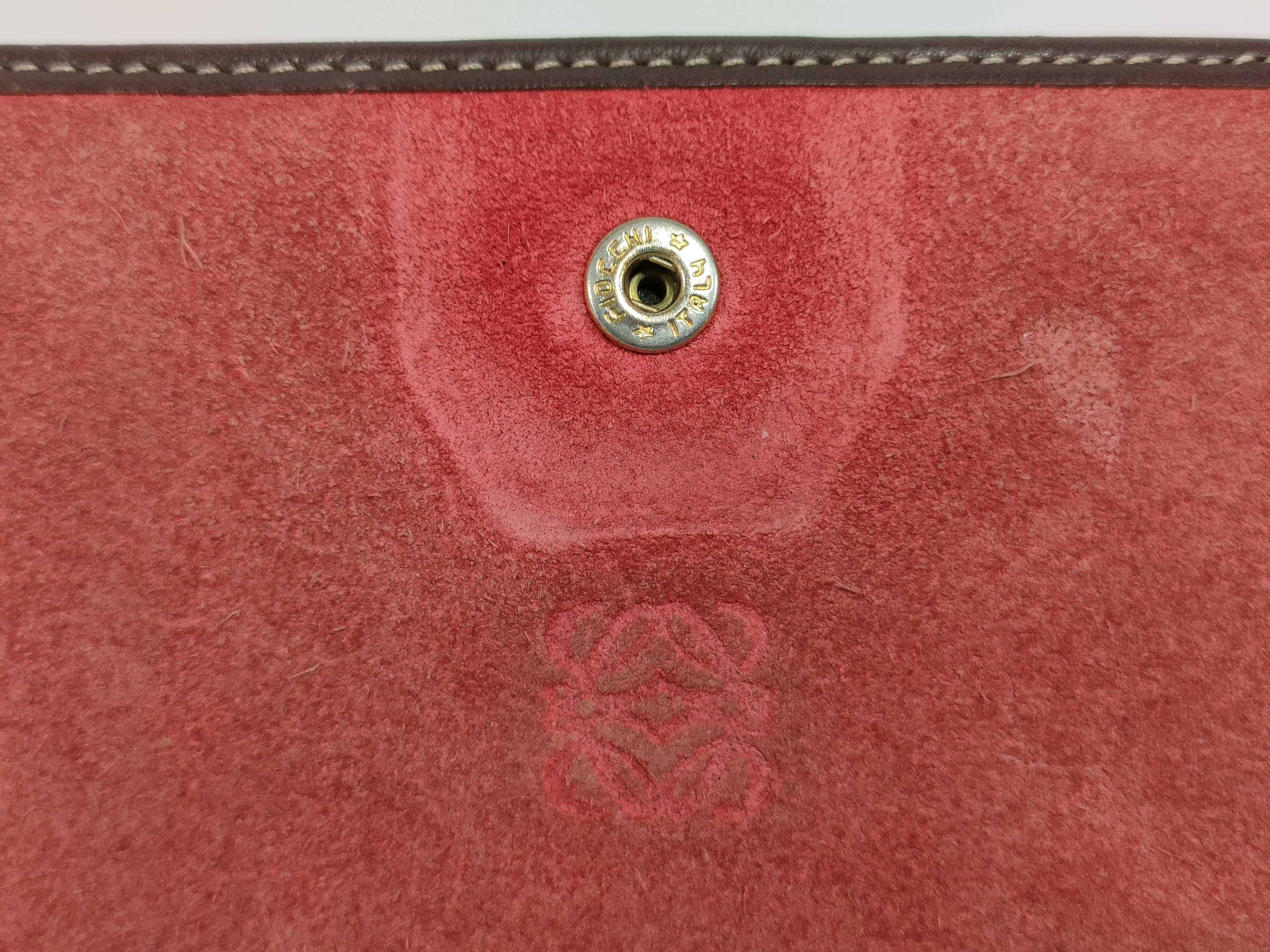 Suede Bi-fold Wallet with Double Snap Closure — view 15