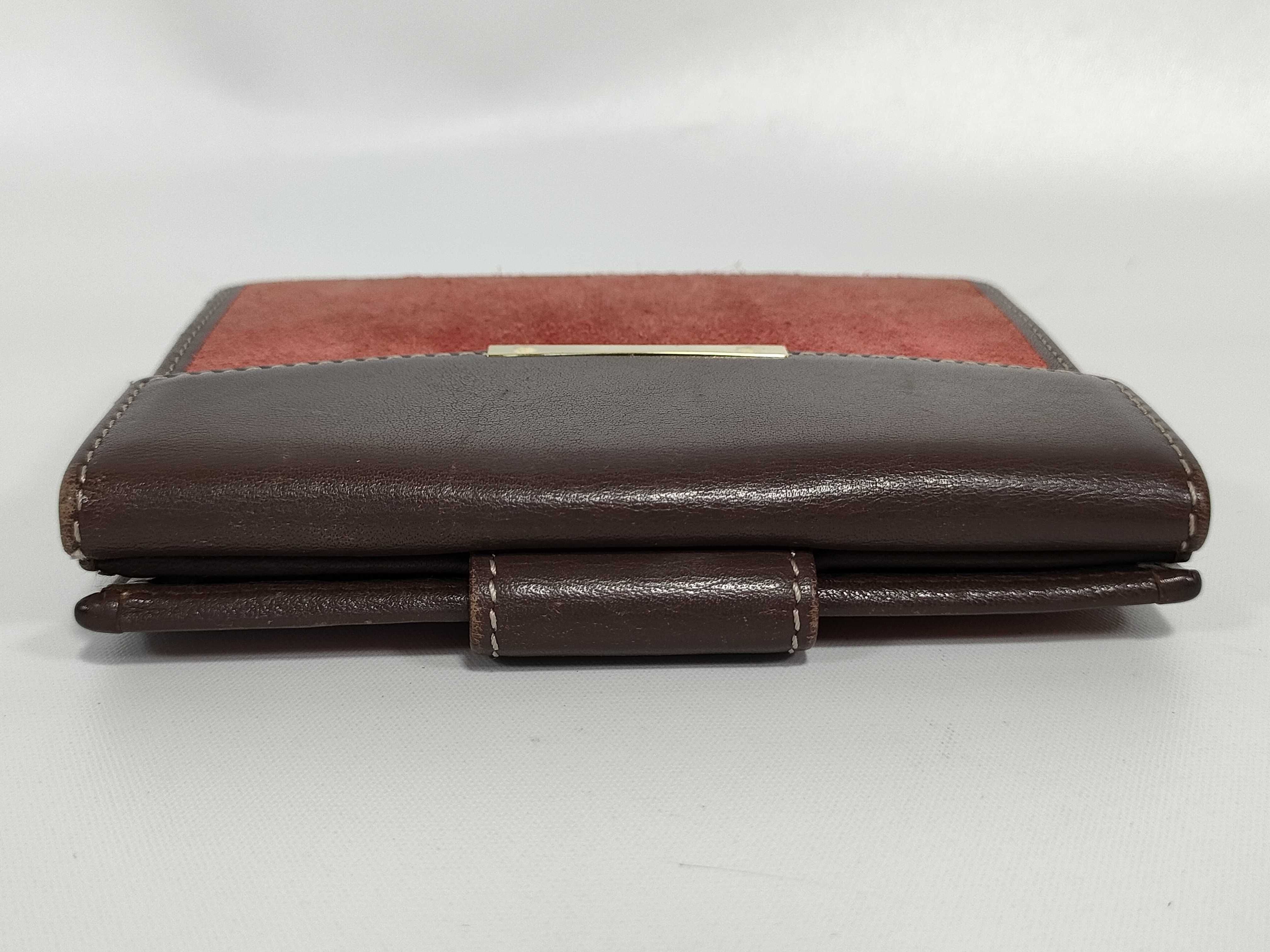 Suede Bi-fold Wallet with Double Snap Closure — view 7