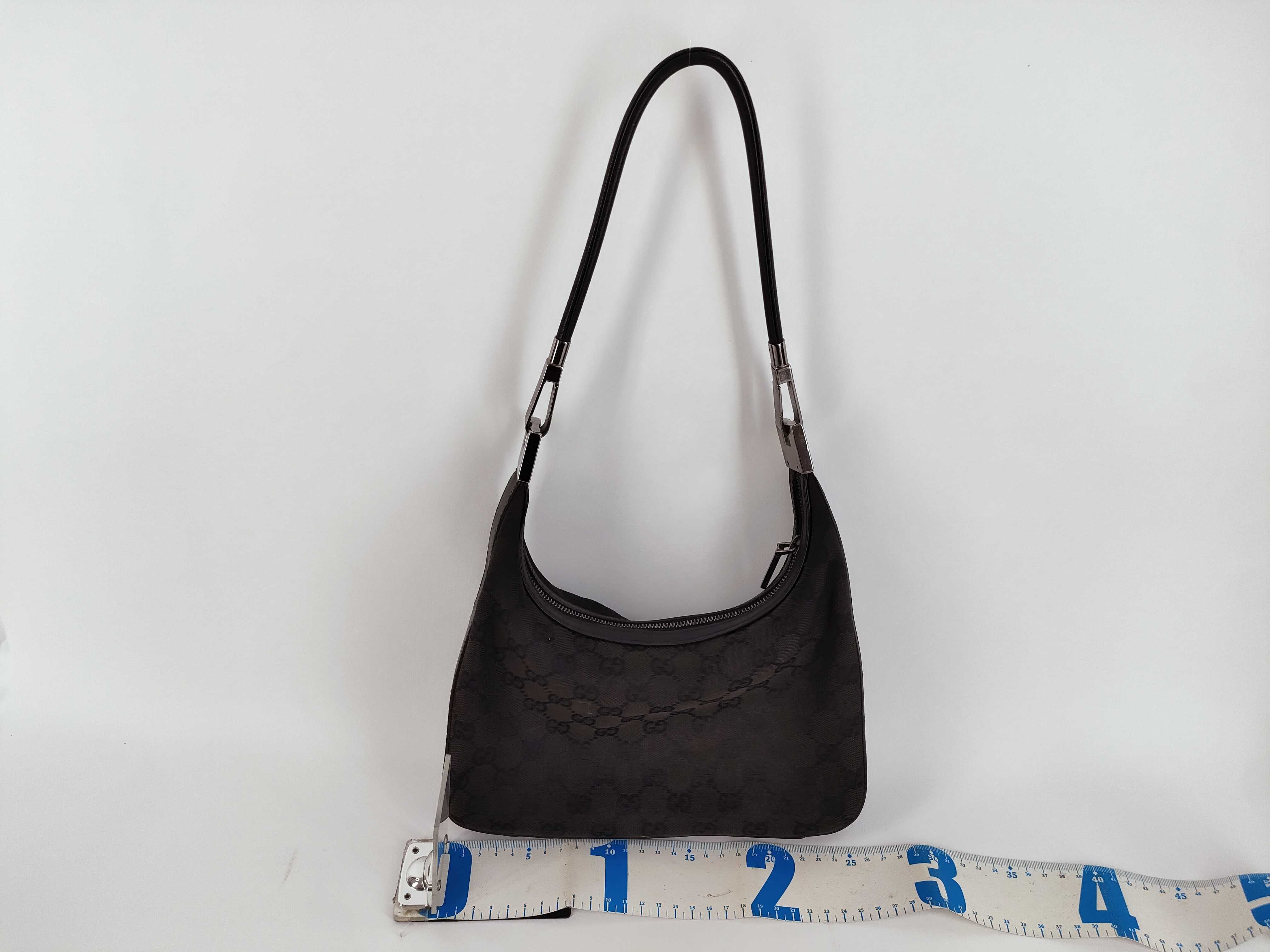 GG Canvas Handbag, Black — view 2