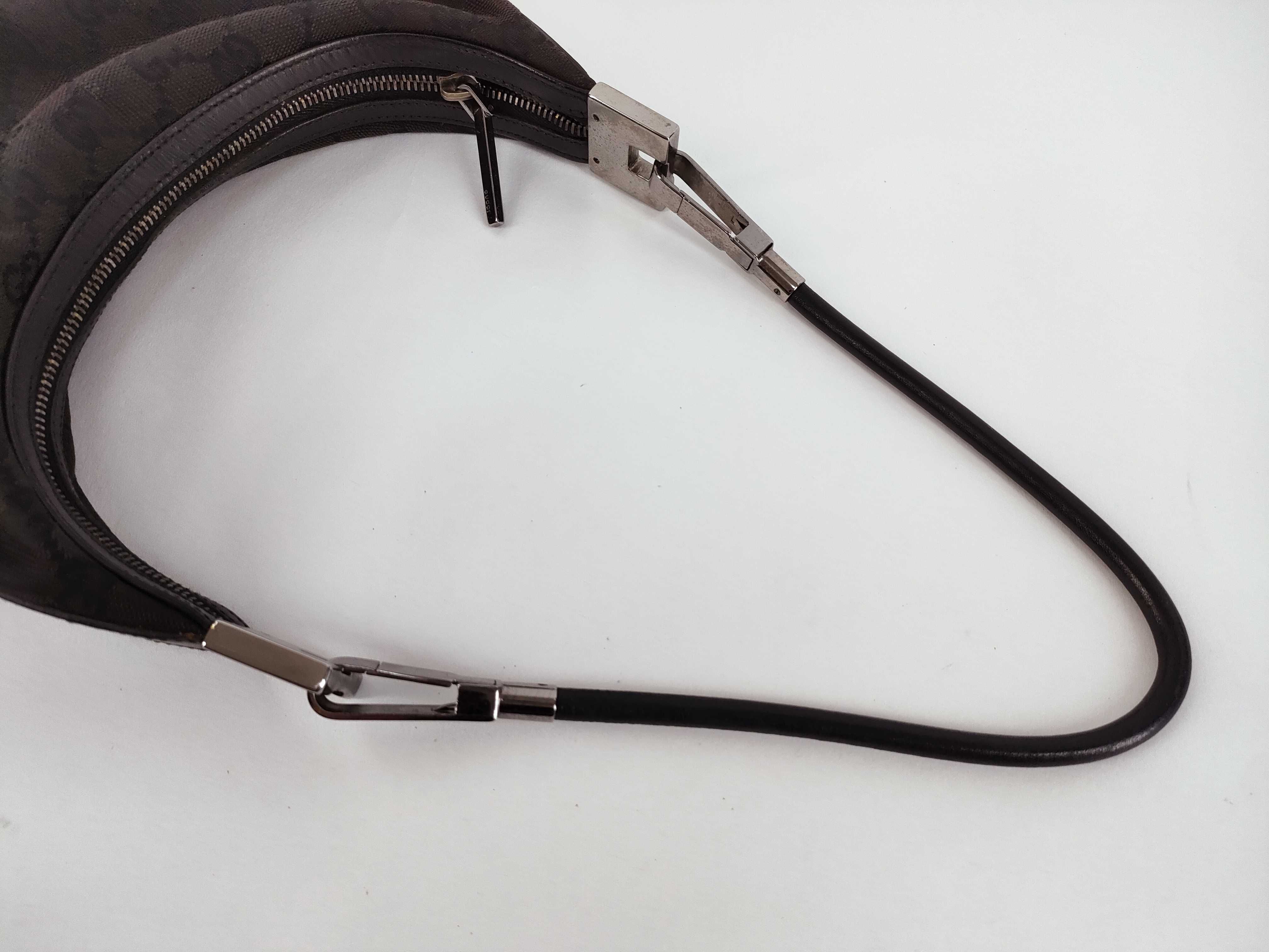 GG Canvas Handbag, Black — view 3