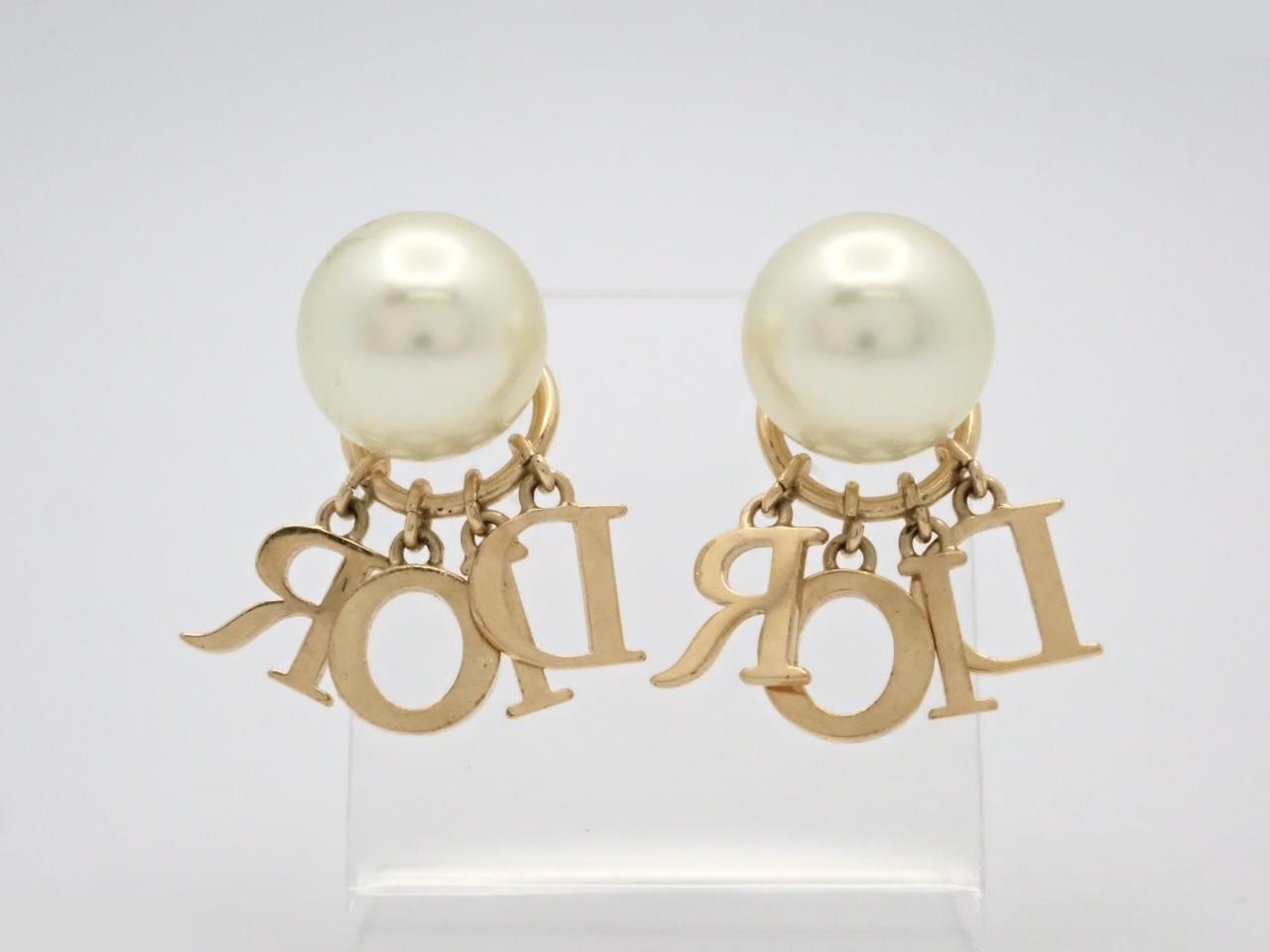 Tribal earrings, rhinestones, pearls — view 2