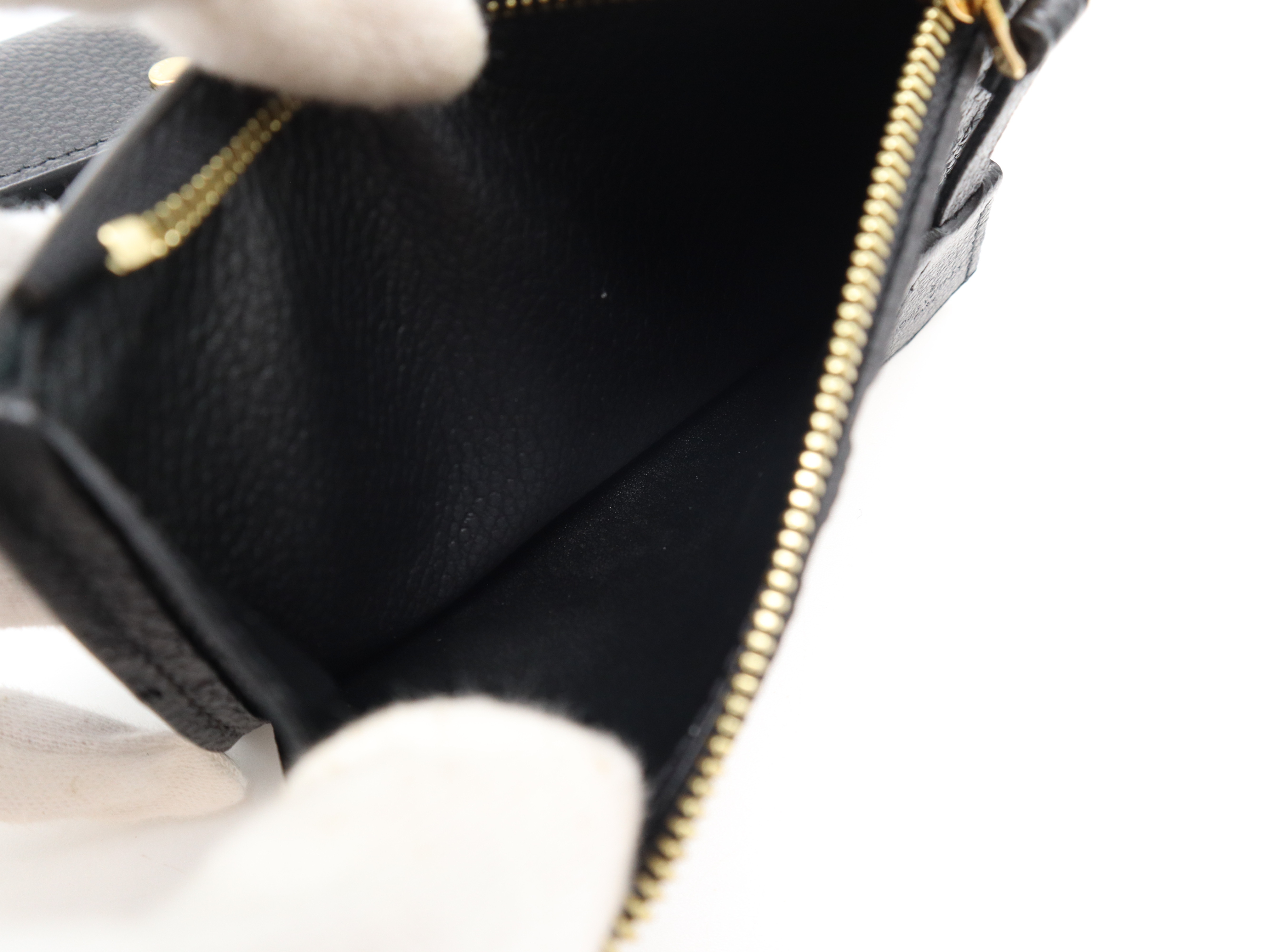 M62184 Monogram Empreinte Portefeuille Pont Neuf Compact Noir Wallet with Box and Dust Bag — view 10