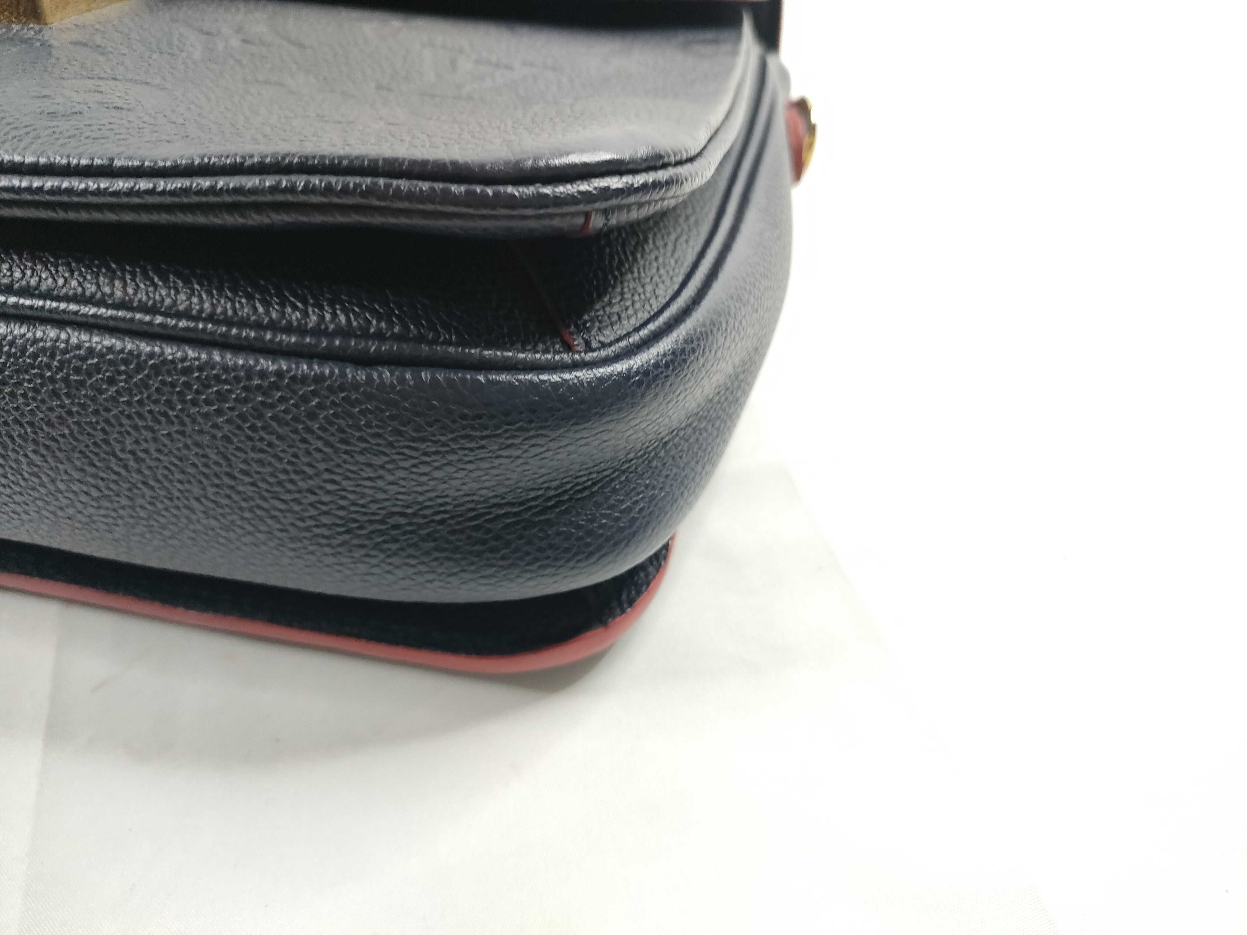 Monogram Empreinte Louis Vuitton Pochette Métis MM Monogram Empreinte Marine Rouge 2-Way Shoulder Bag Handbag — view 5