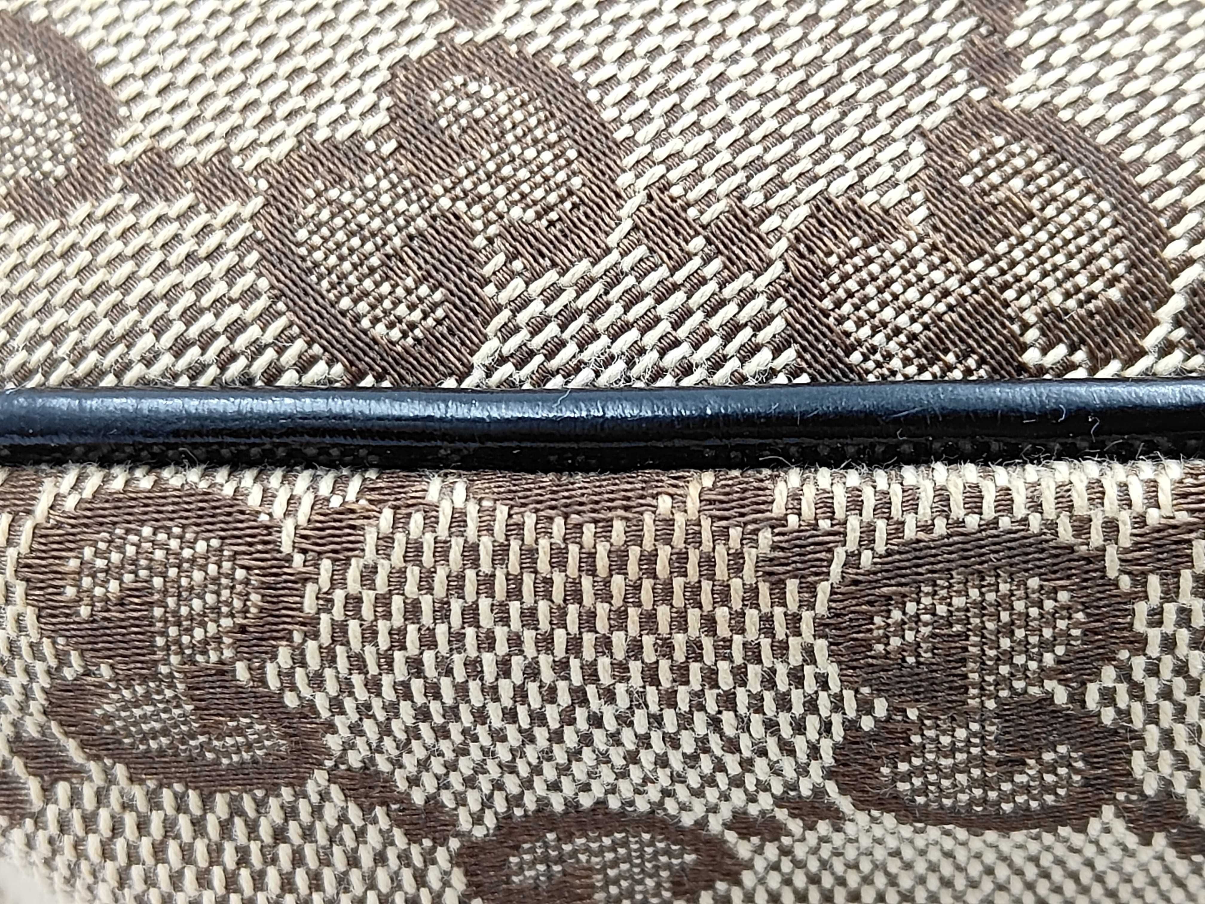GG Brown Canvas GG Monogram Pea Shoulder Bag (Handbag) — view 6