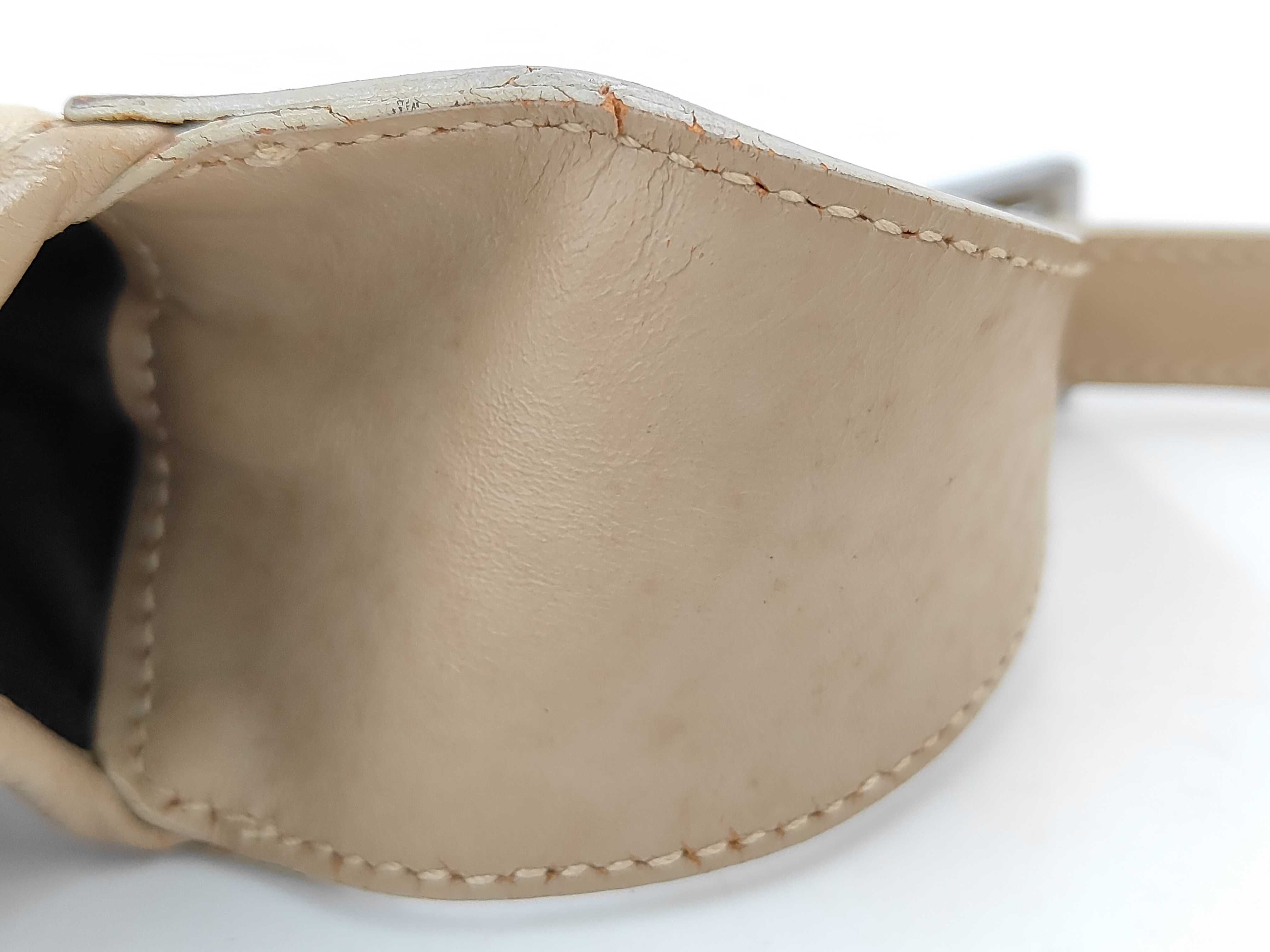 Jackie Gucci Handbag Jackie Beige Canvas Leather Shoulder Bag — view 6