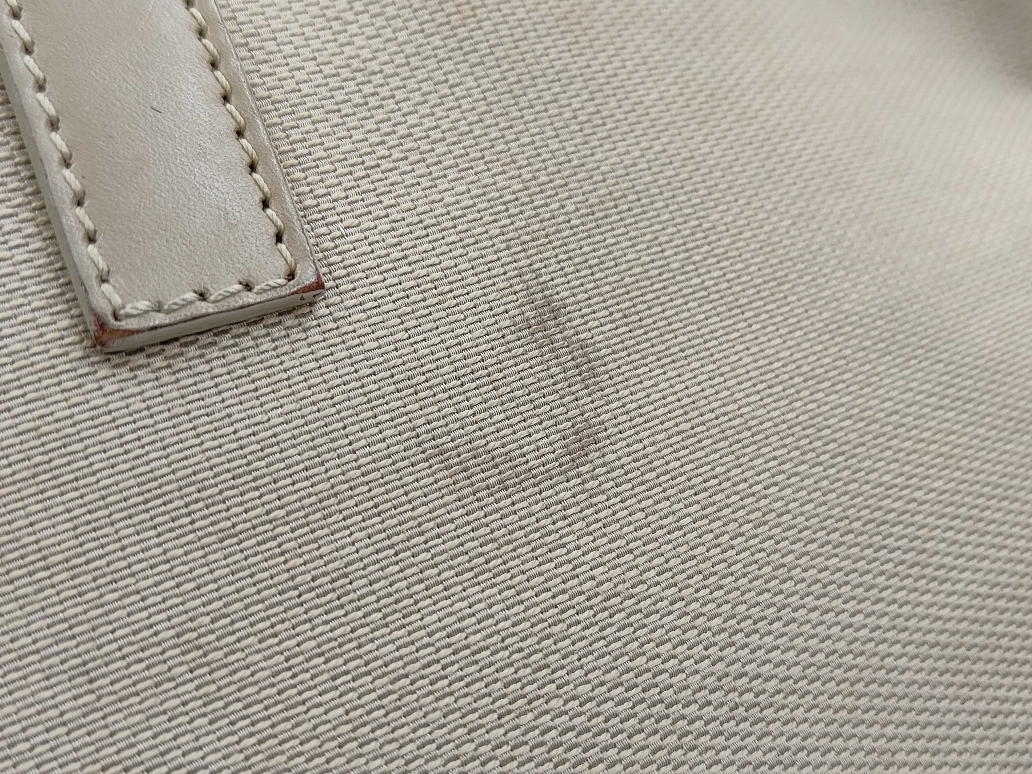 Jackie Gucci Handbag Jackie Beige Canvas Leather Shoulder Bag — view 9