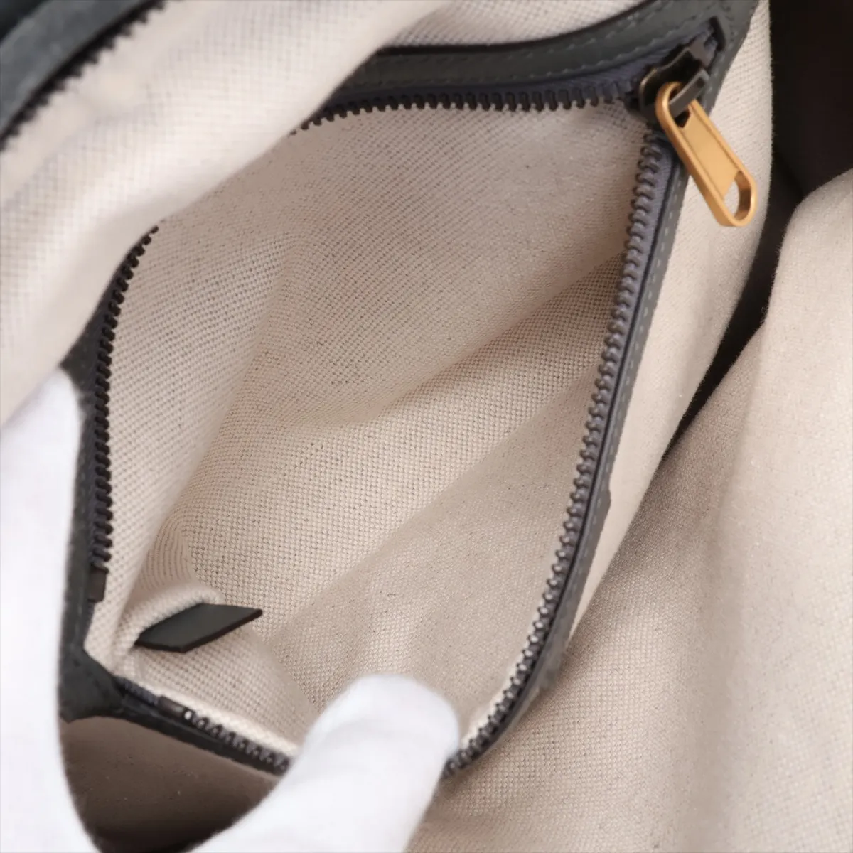 Ophidia Suede Backpack/Rucksack, Gray, 834466 — view 8
