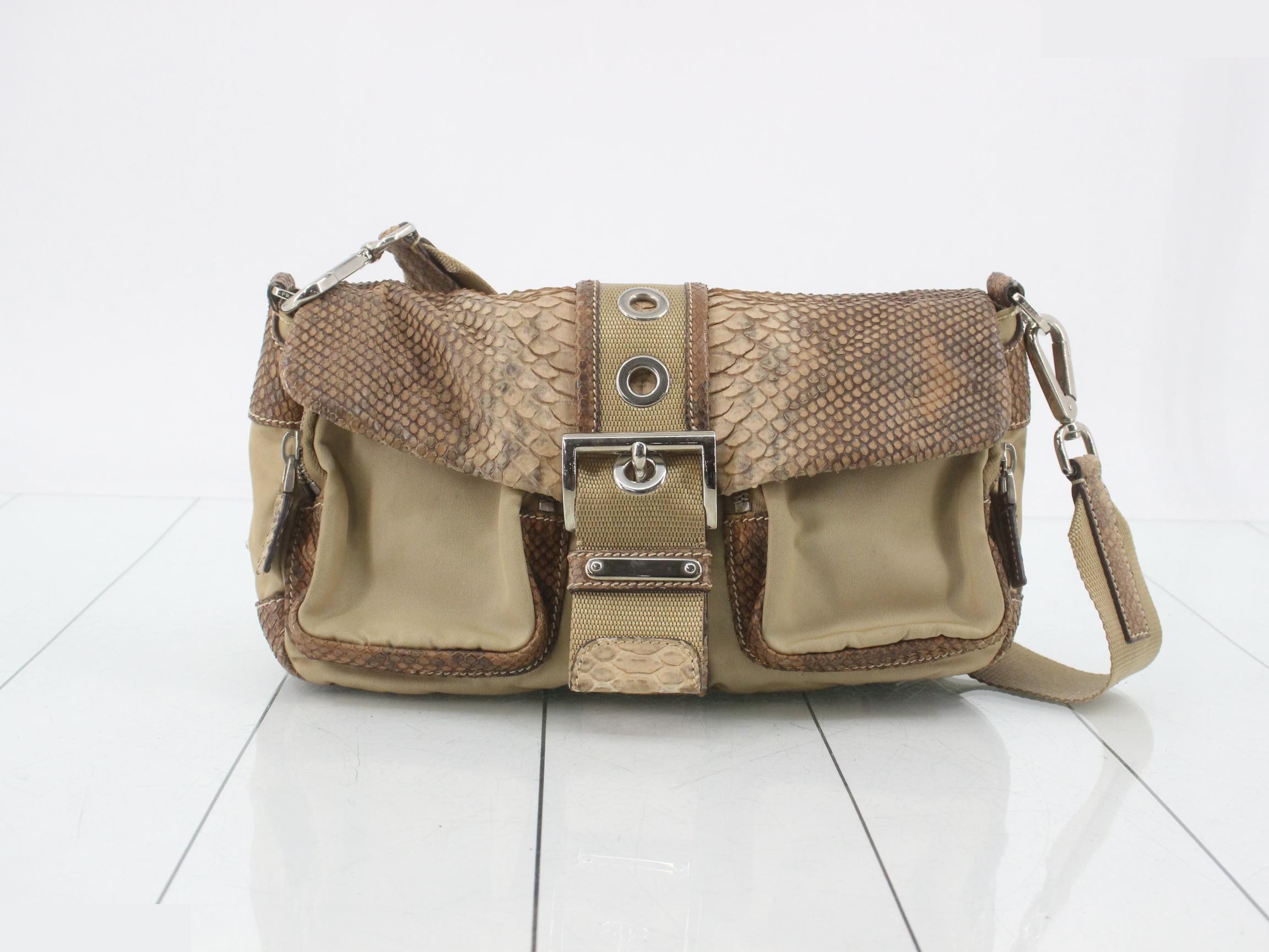 Python shoulder bag