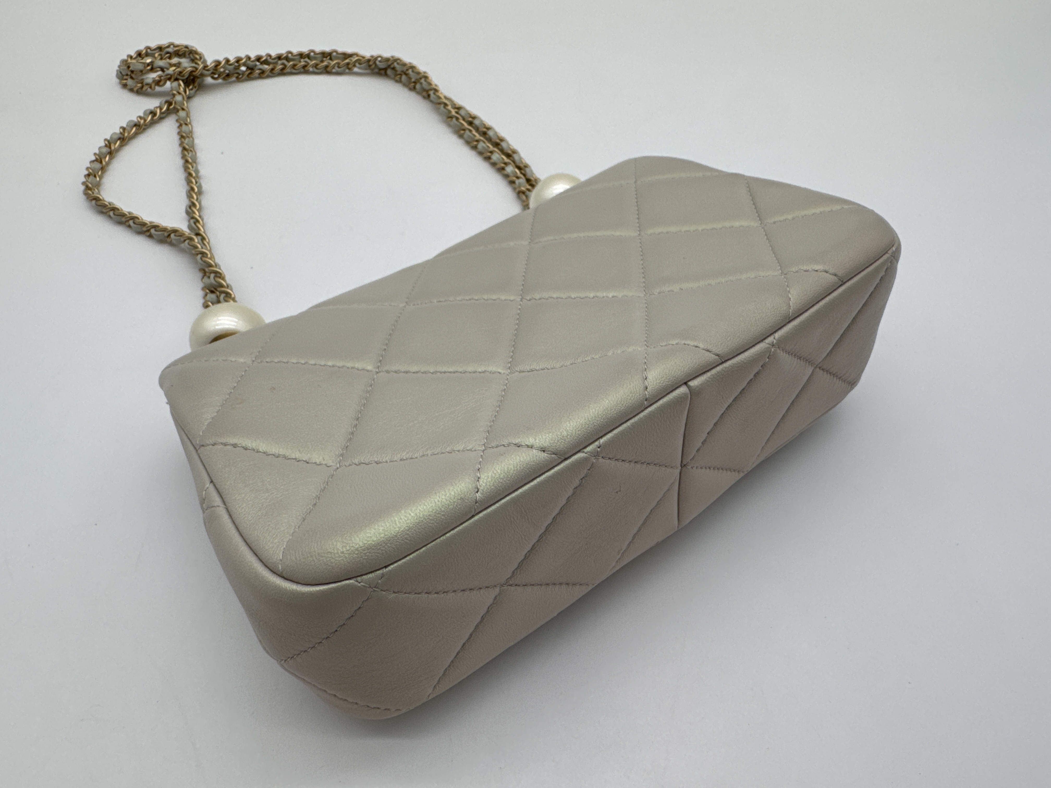 Lambskin Mini Matelassé Shoulder Bag — view 7