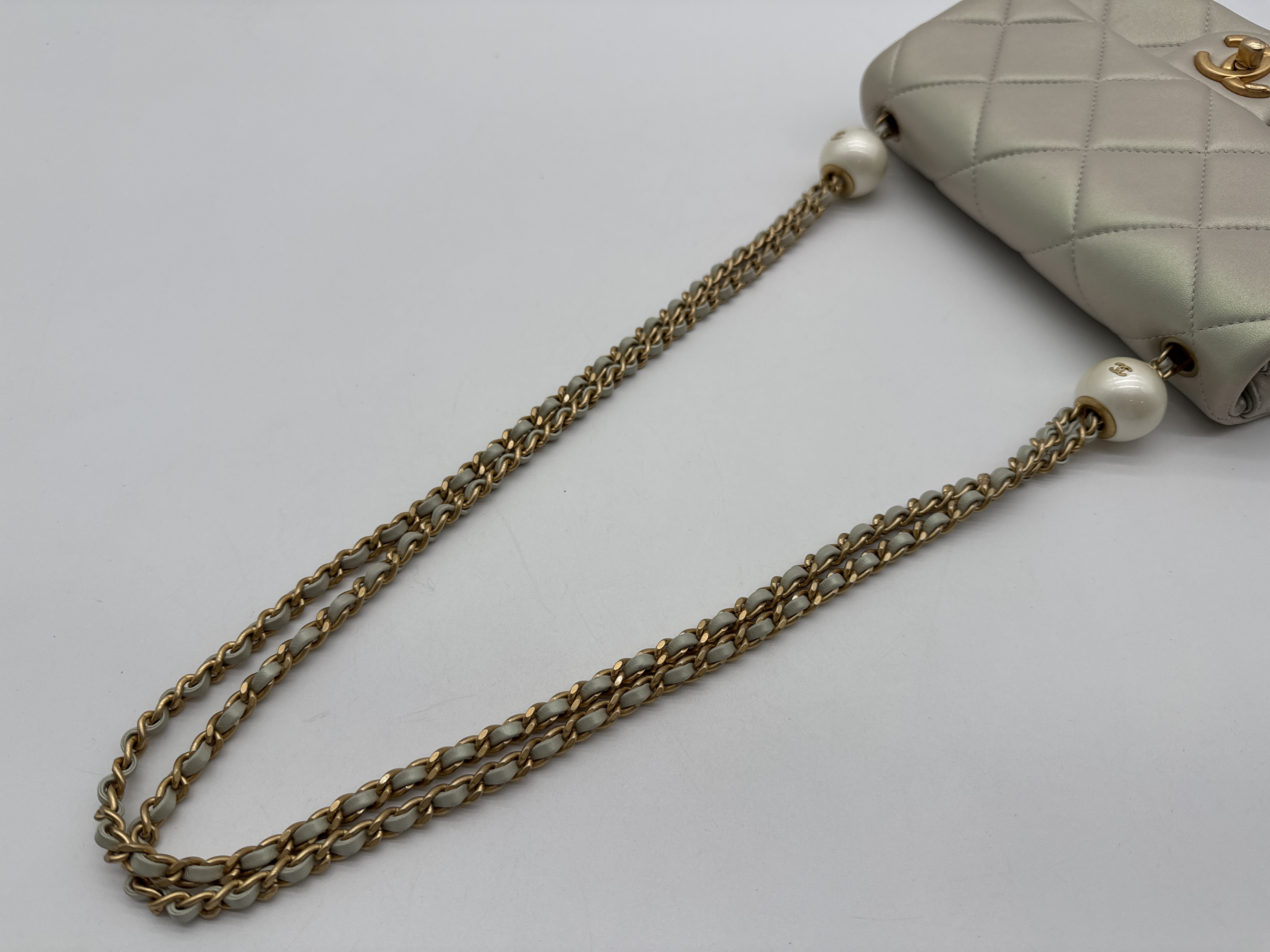 Lambskin Mini Matelassé Shoulder Bag — view 8
