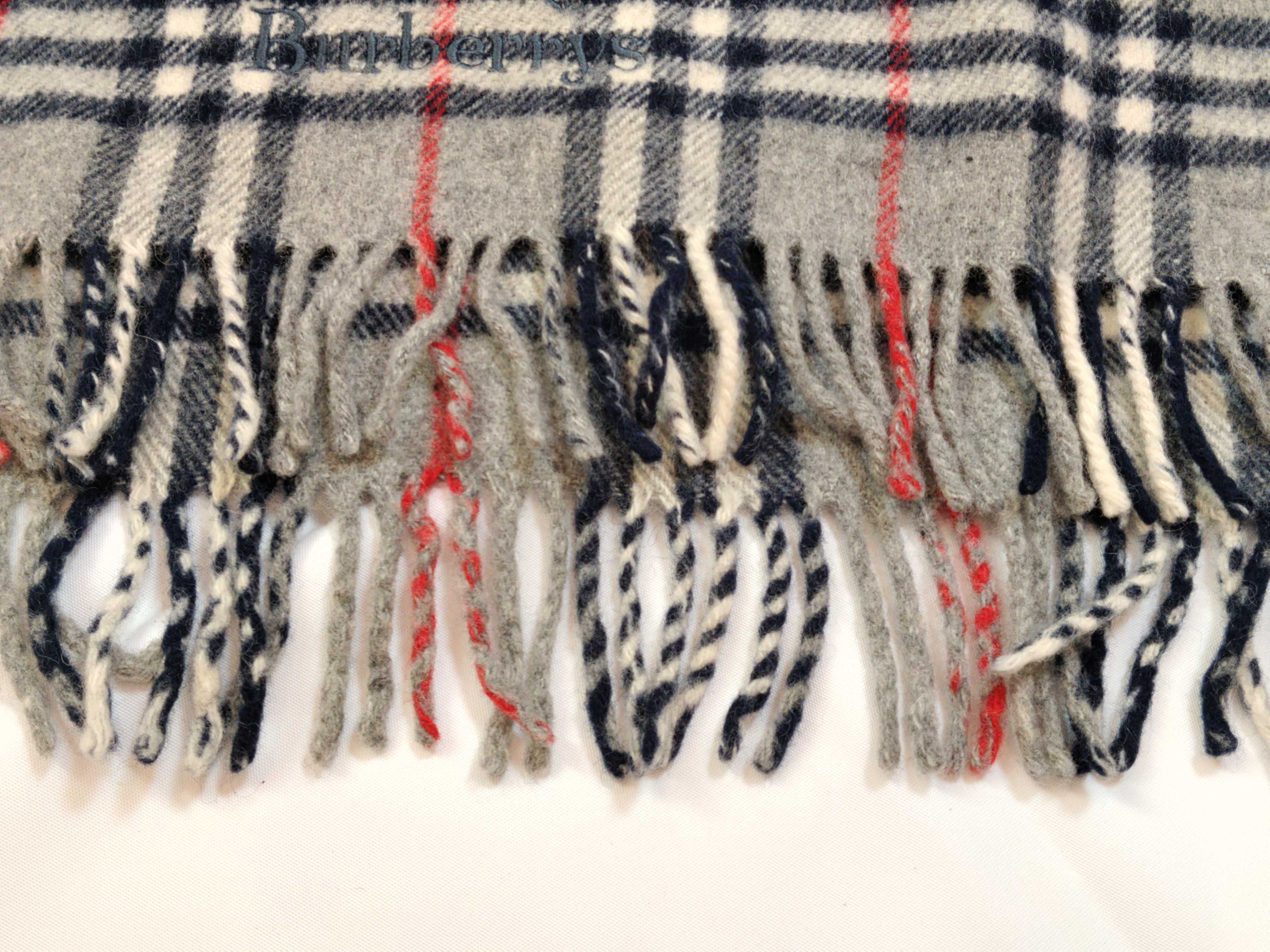 Nova Check Lap Blanket Shawl, Gray, Other Accessories — view 5
