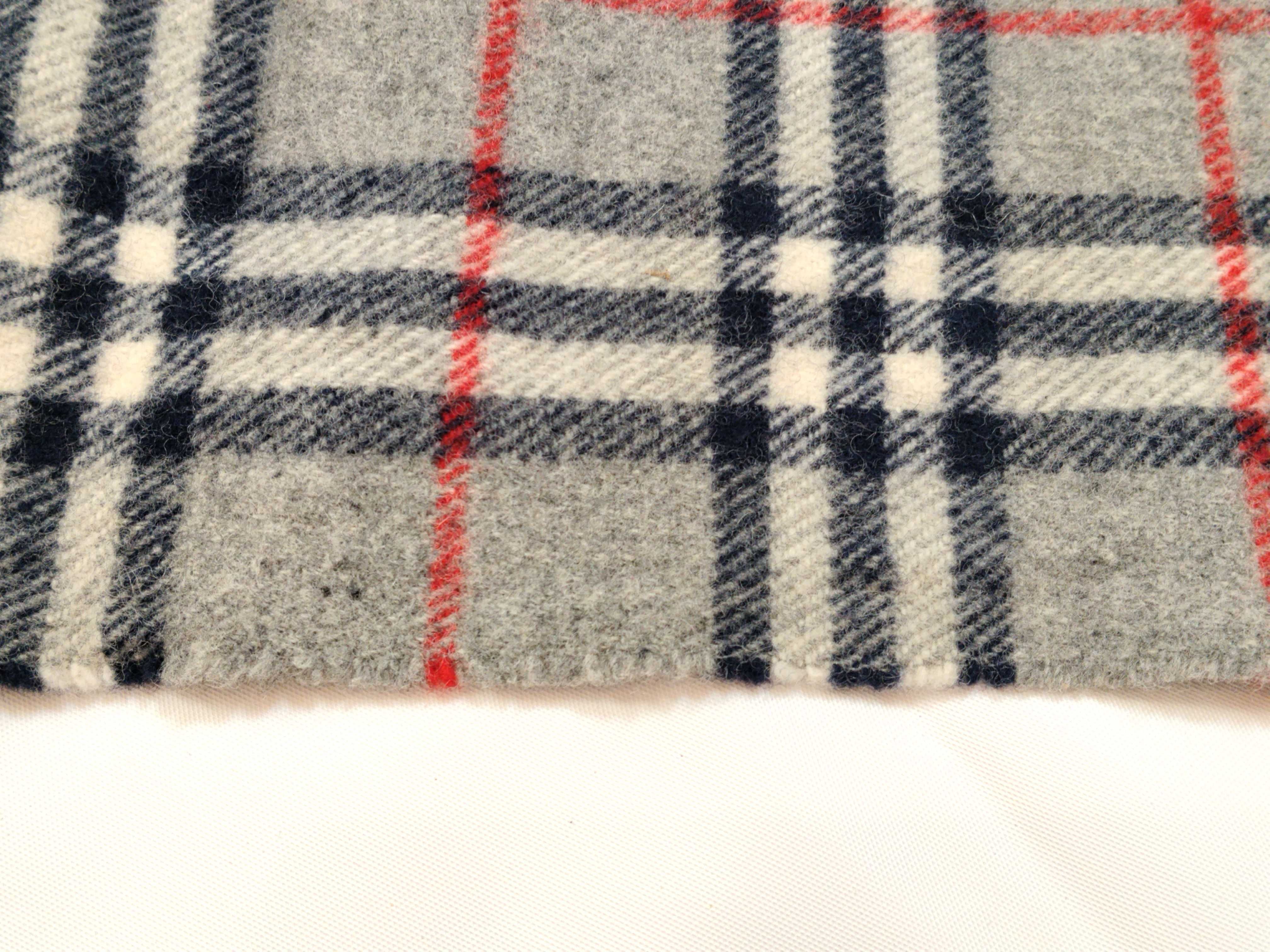 Nova Check Lap Blanket Shawl, Gray, Other Accessories — view 7