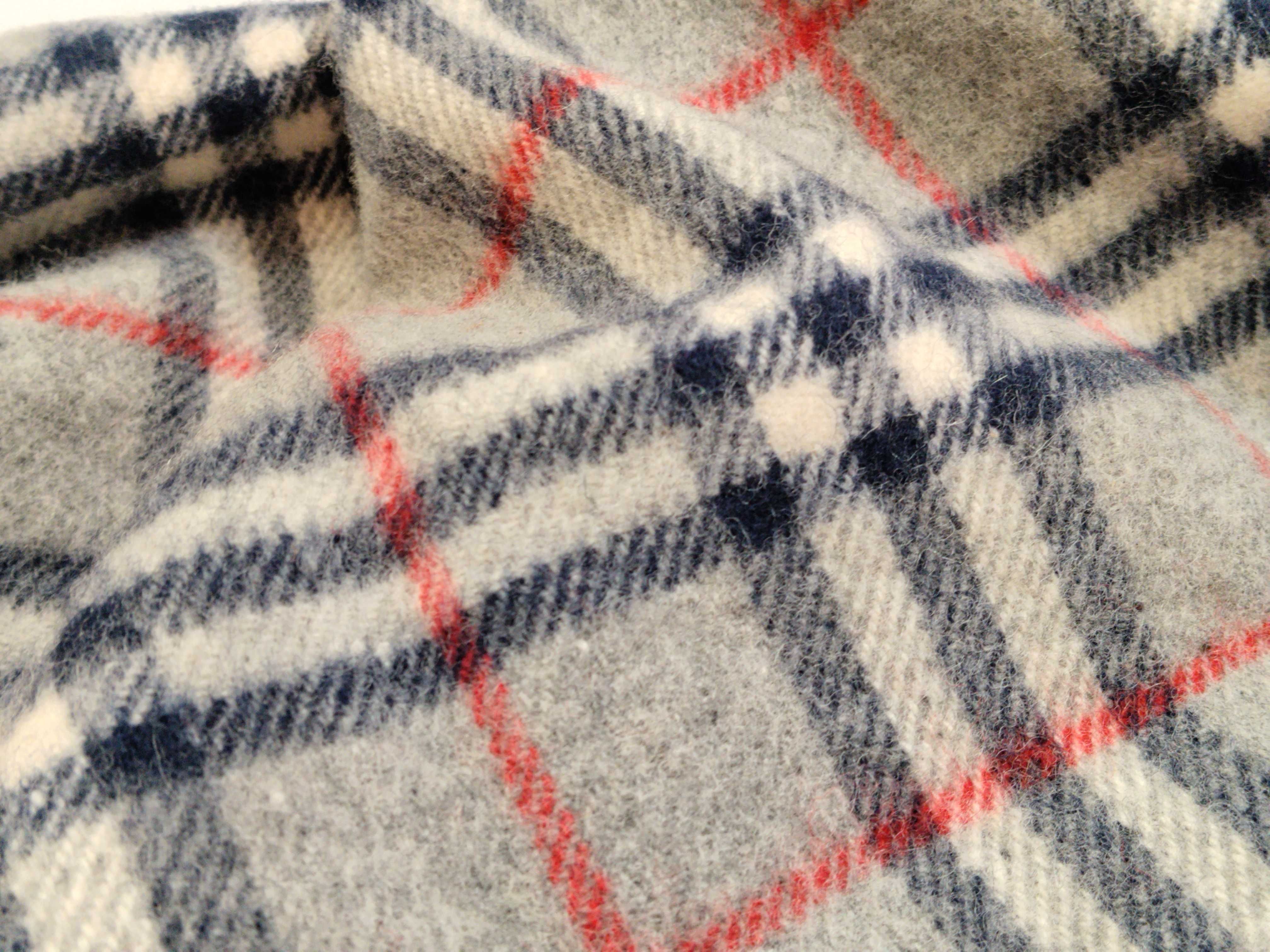 Nova Check Lap Blanket Shawl, Gray, Other Accessories — view 9