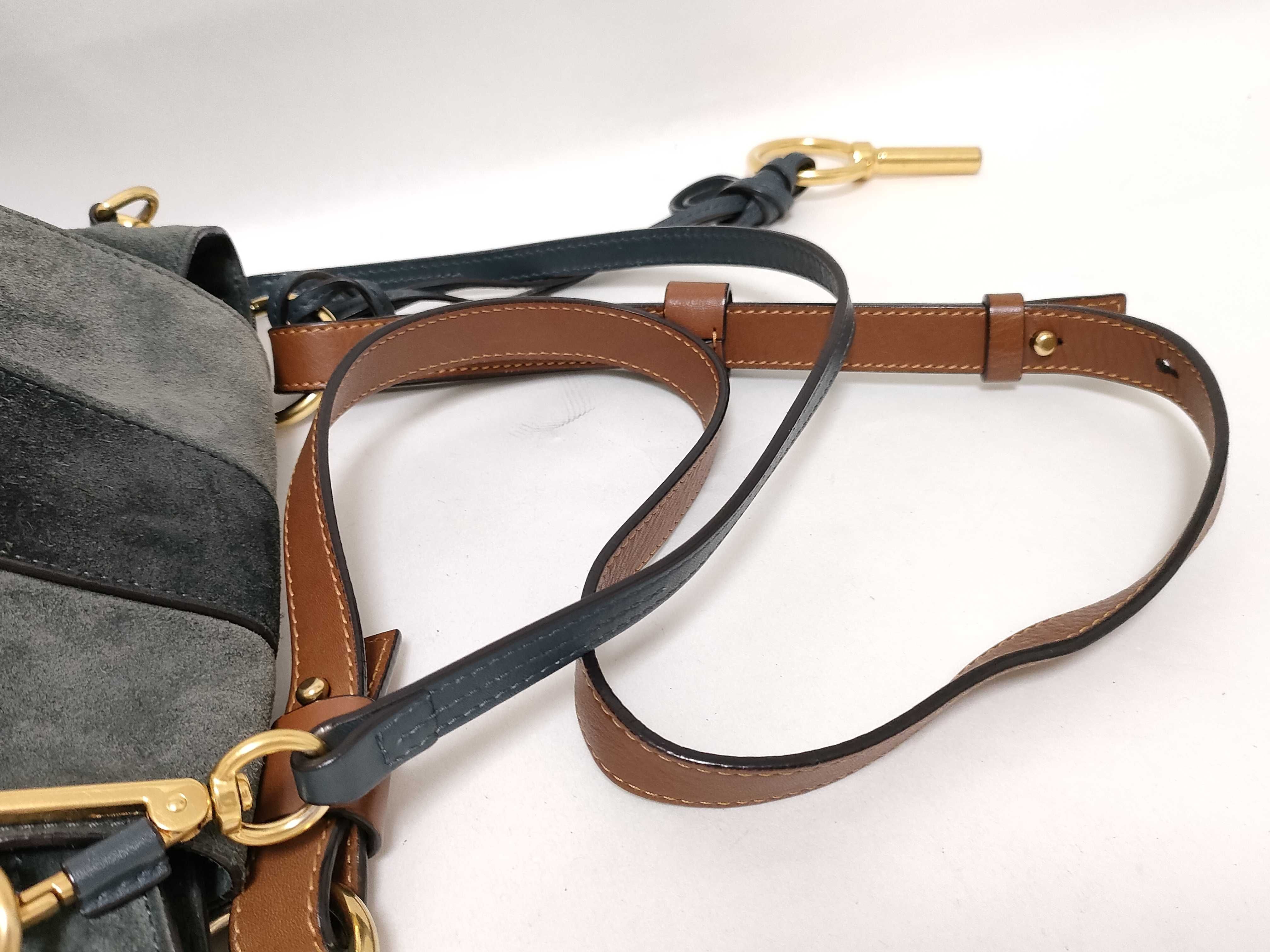 LEXA 2-way handbag, suede shoulder bag — view 3