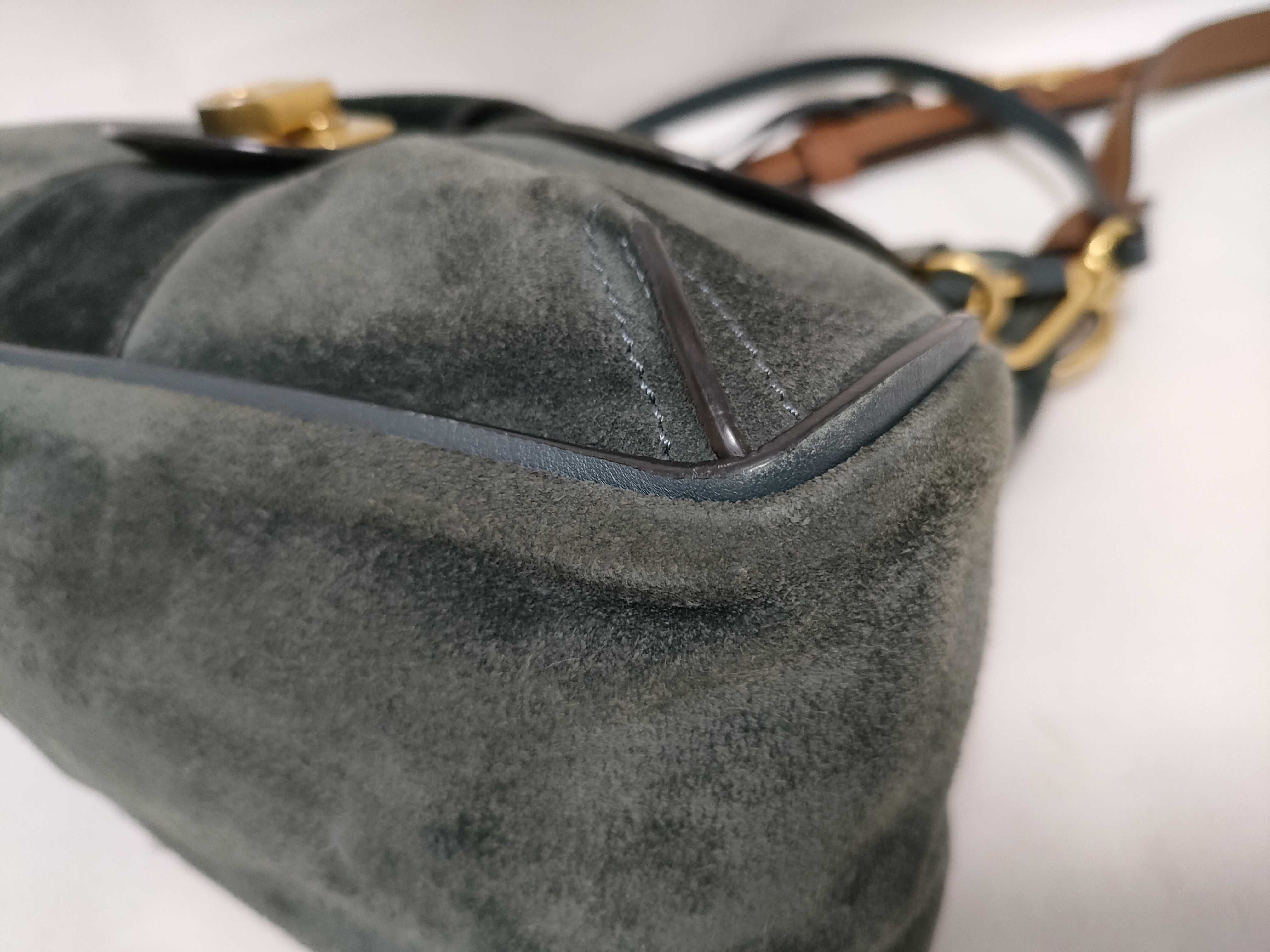 LEXA 2-way handbag, suede shoulder bag — view 6