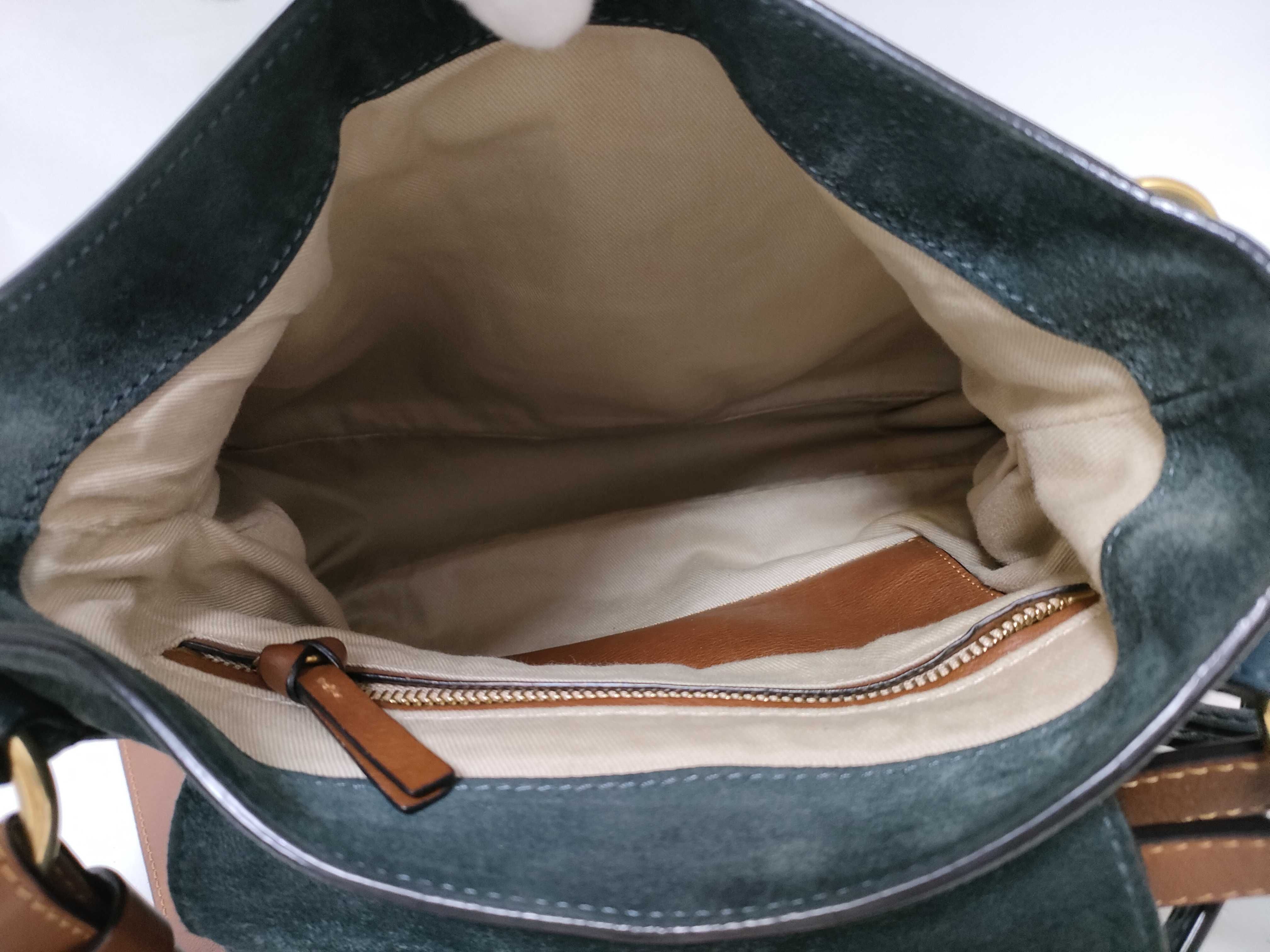 LEXA 2-way handbag, suede shoulder bag — view 10