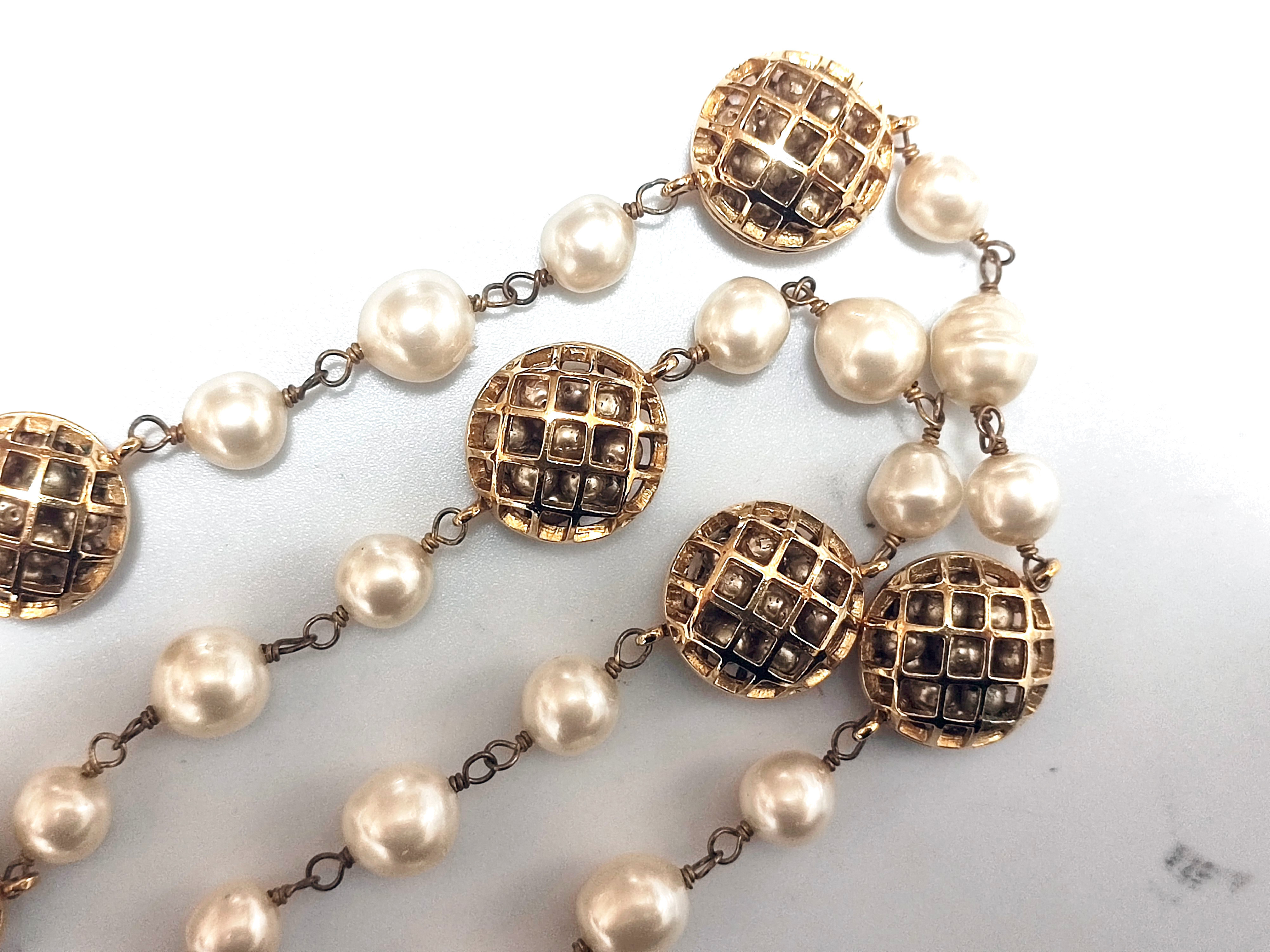 Basket Color Ball Faux Pearl Necklace — view 10