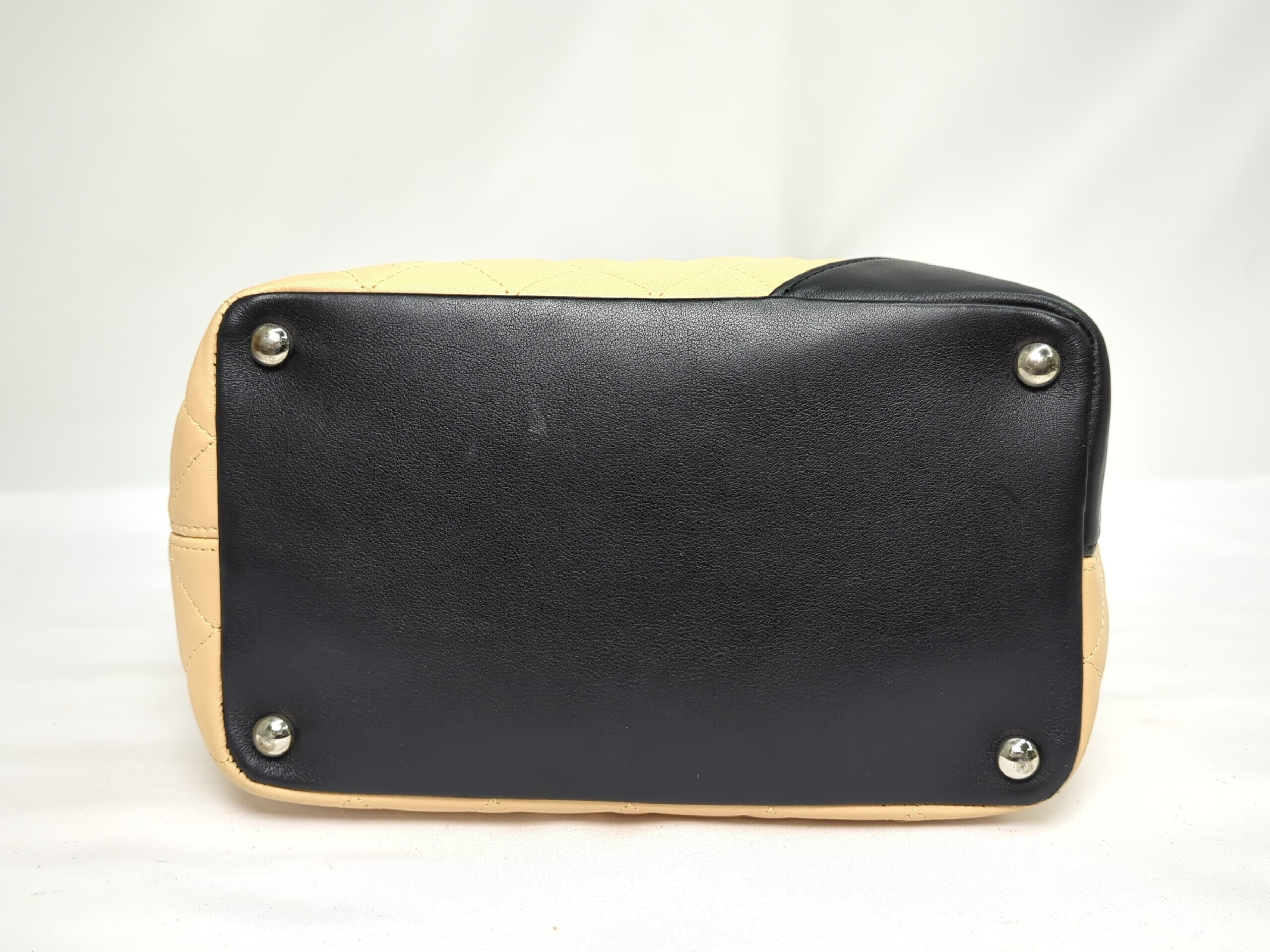 Lambskin Cambon Line Medium Tote, Beige, Series 9 Tote Bag — view 5