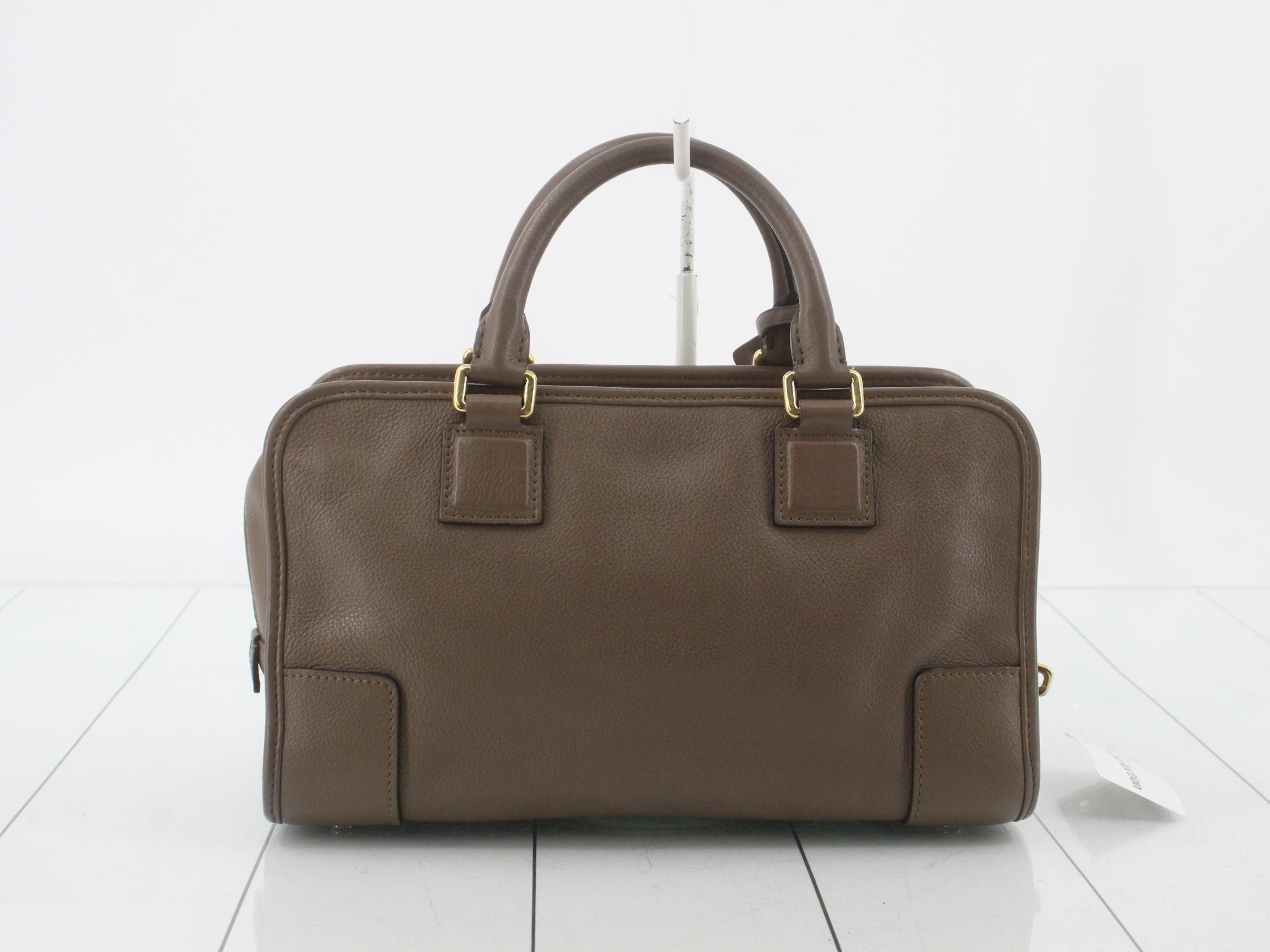 Amazona handbag, leather, brown — view 2