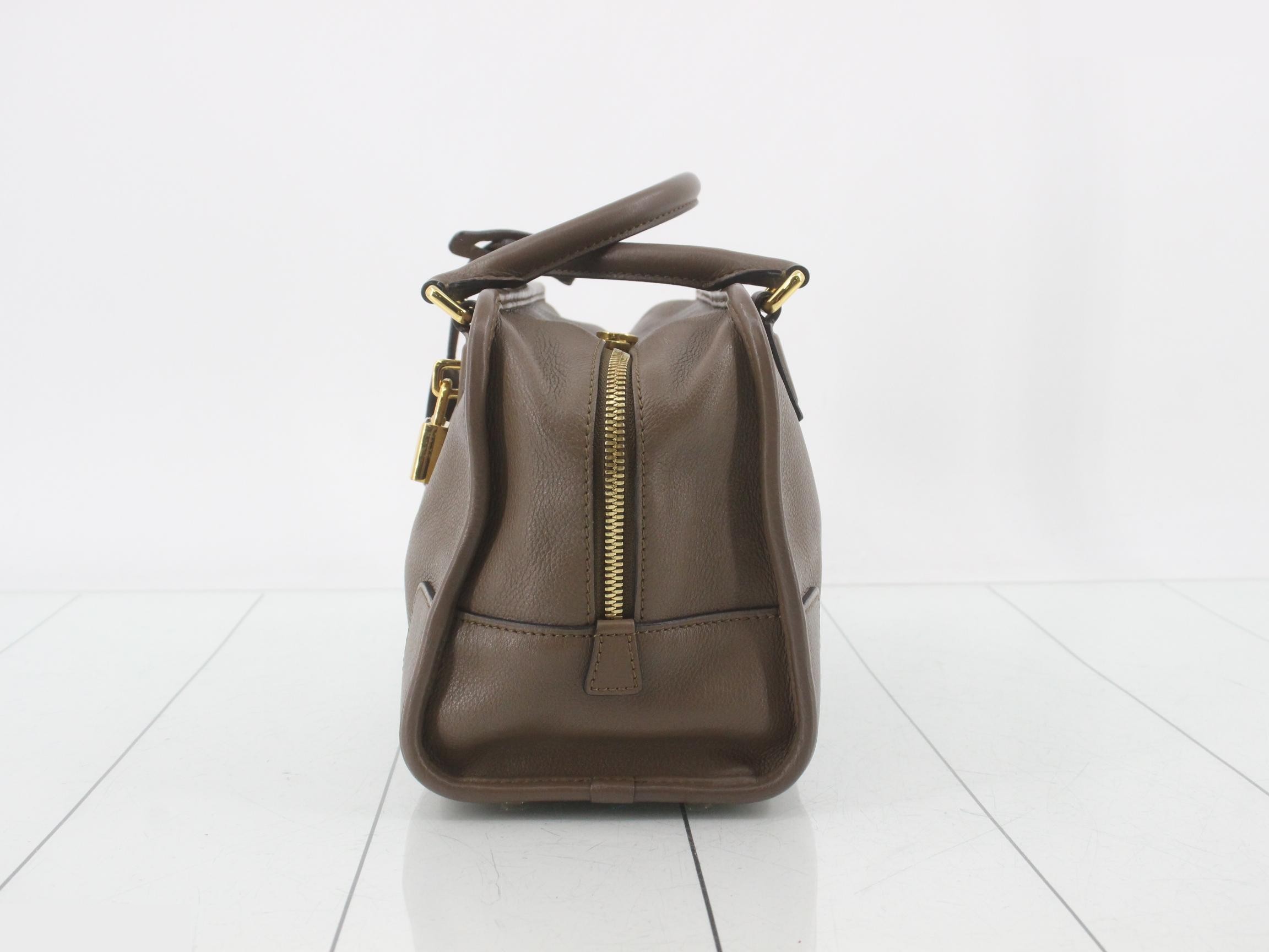 Amazona handbag, leather, brown — view 3