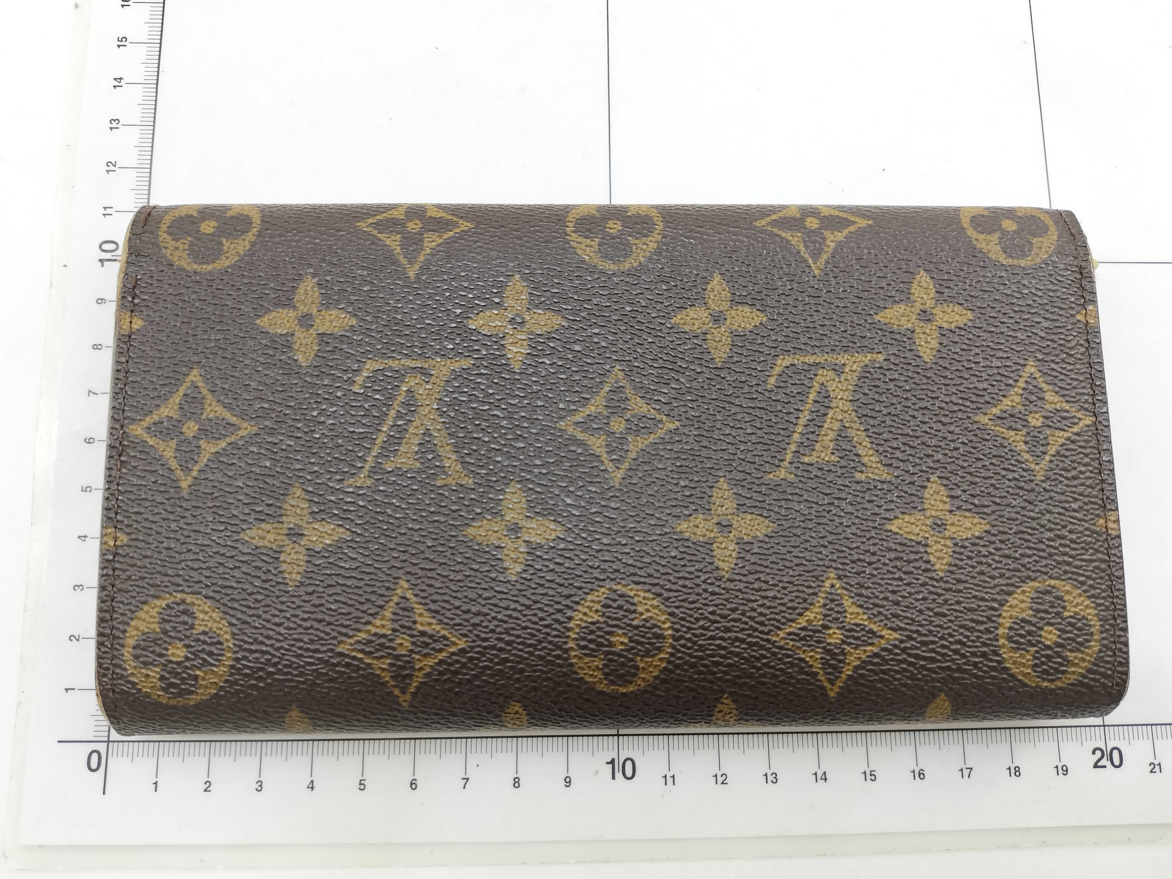 Monogram Wallet Louis Vuitton Monogram Portefeuille Sarah Long Wallet — view 2
