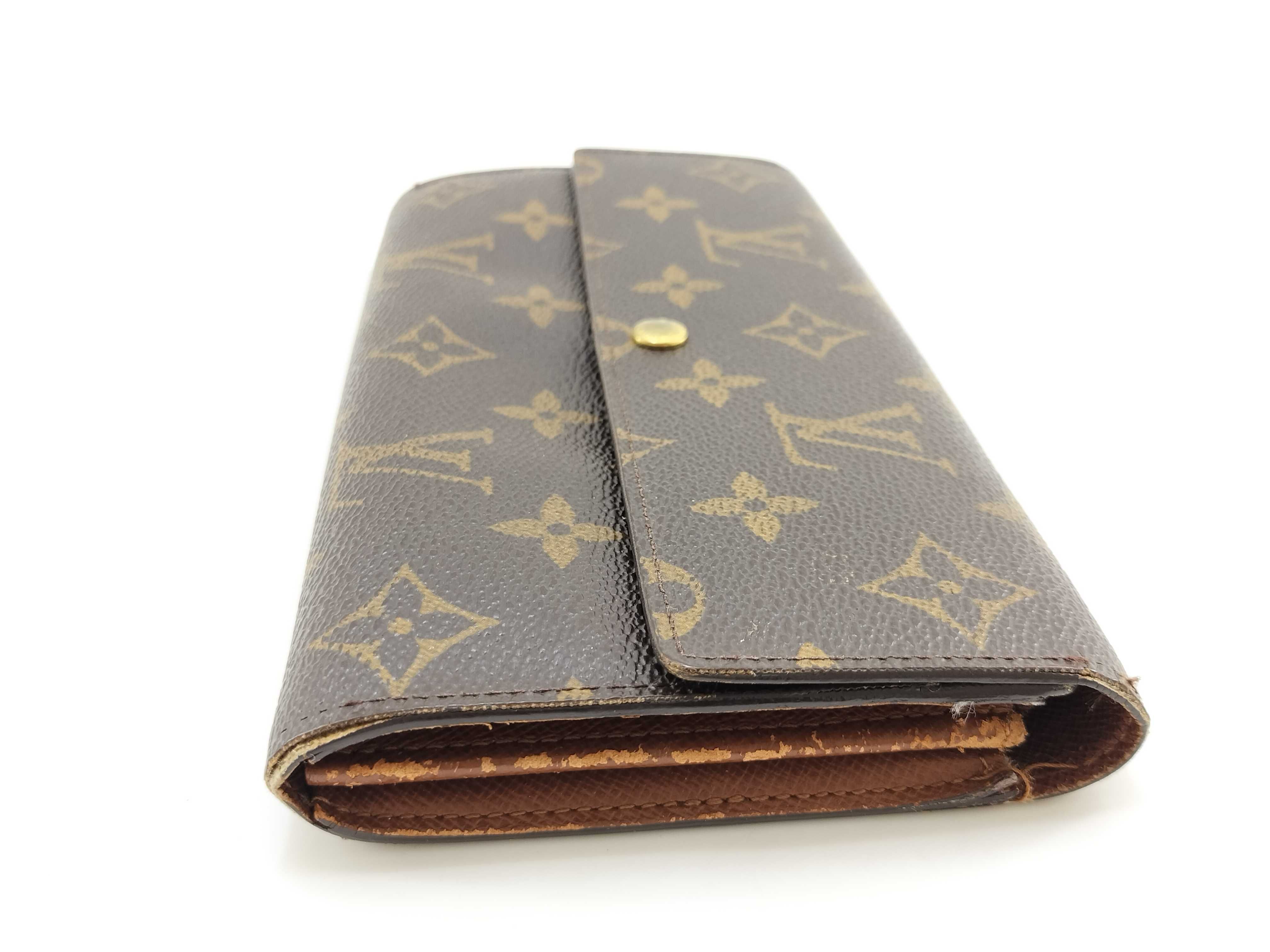 Monogram Wallet Louis Vuitton Monogram Portefeuille Sarah Long Wallet — view 3