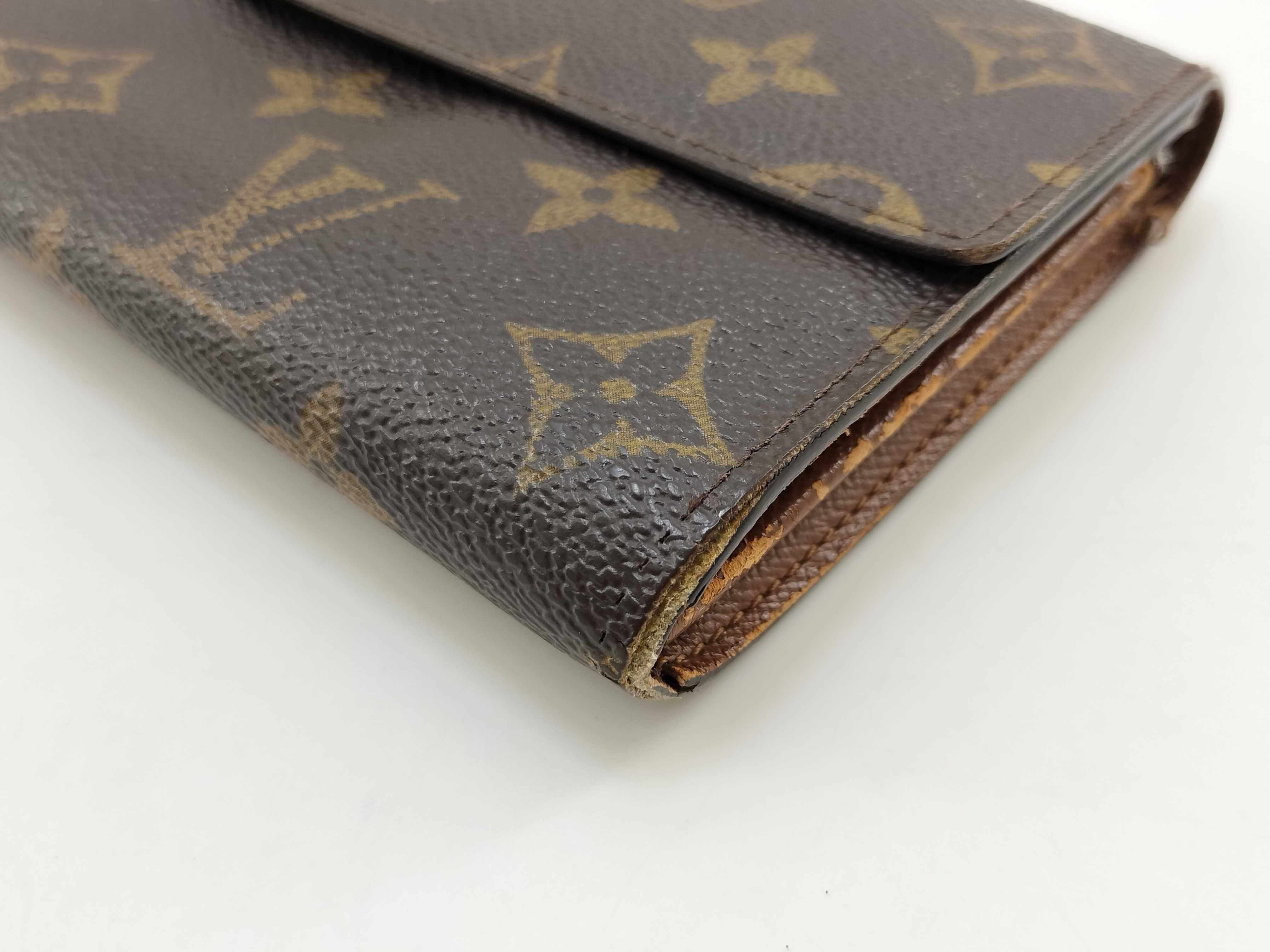 Monogram Wallet Louis Vuitton Monogram Portefeuille Sarah Long Wallet — view 4