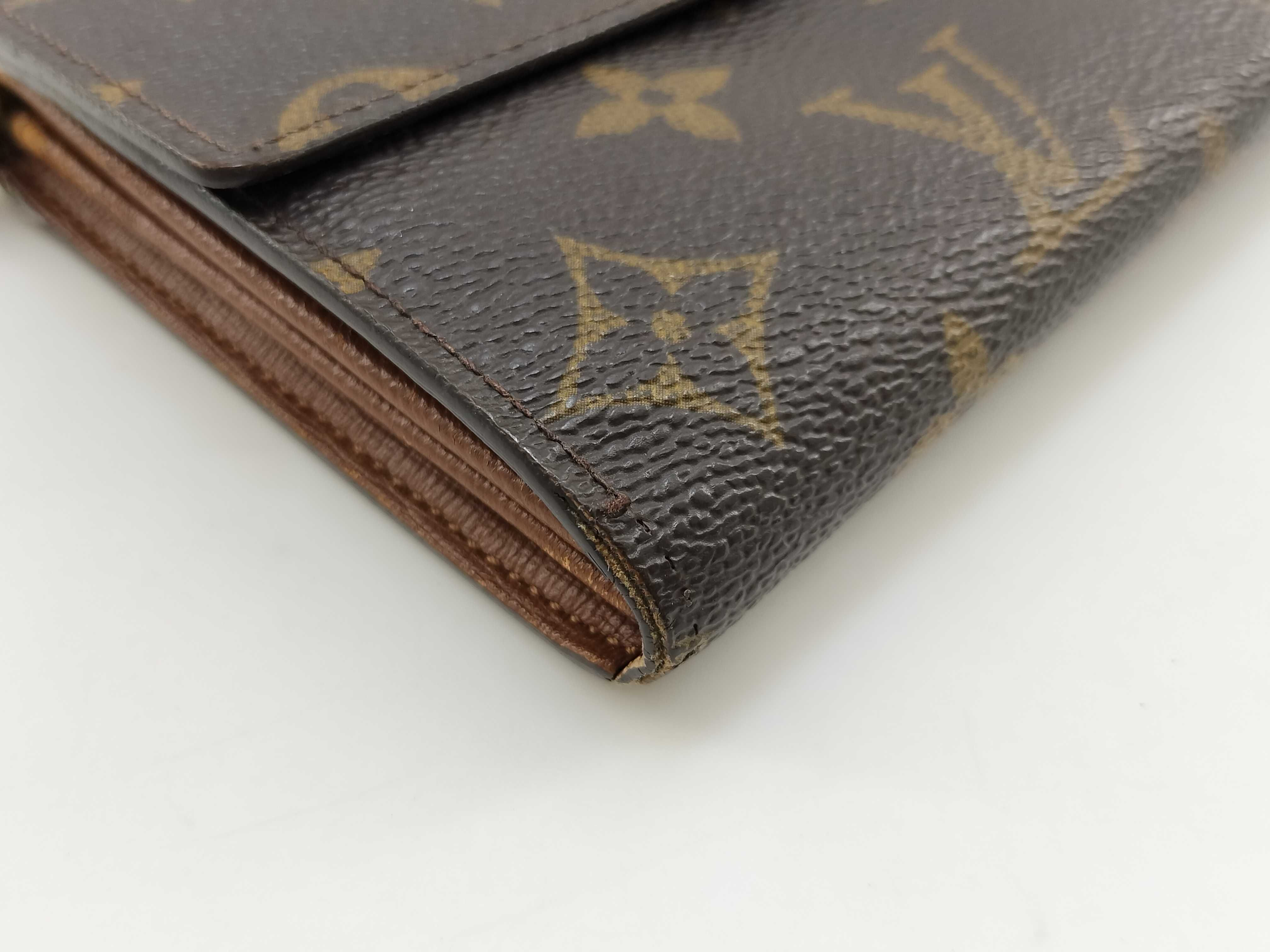 Monogram Wallet Louis Vuitton Monogram Portefeuille Sarah Long Wallet — view 5