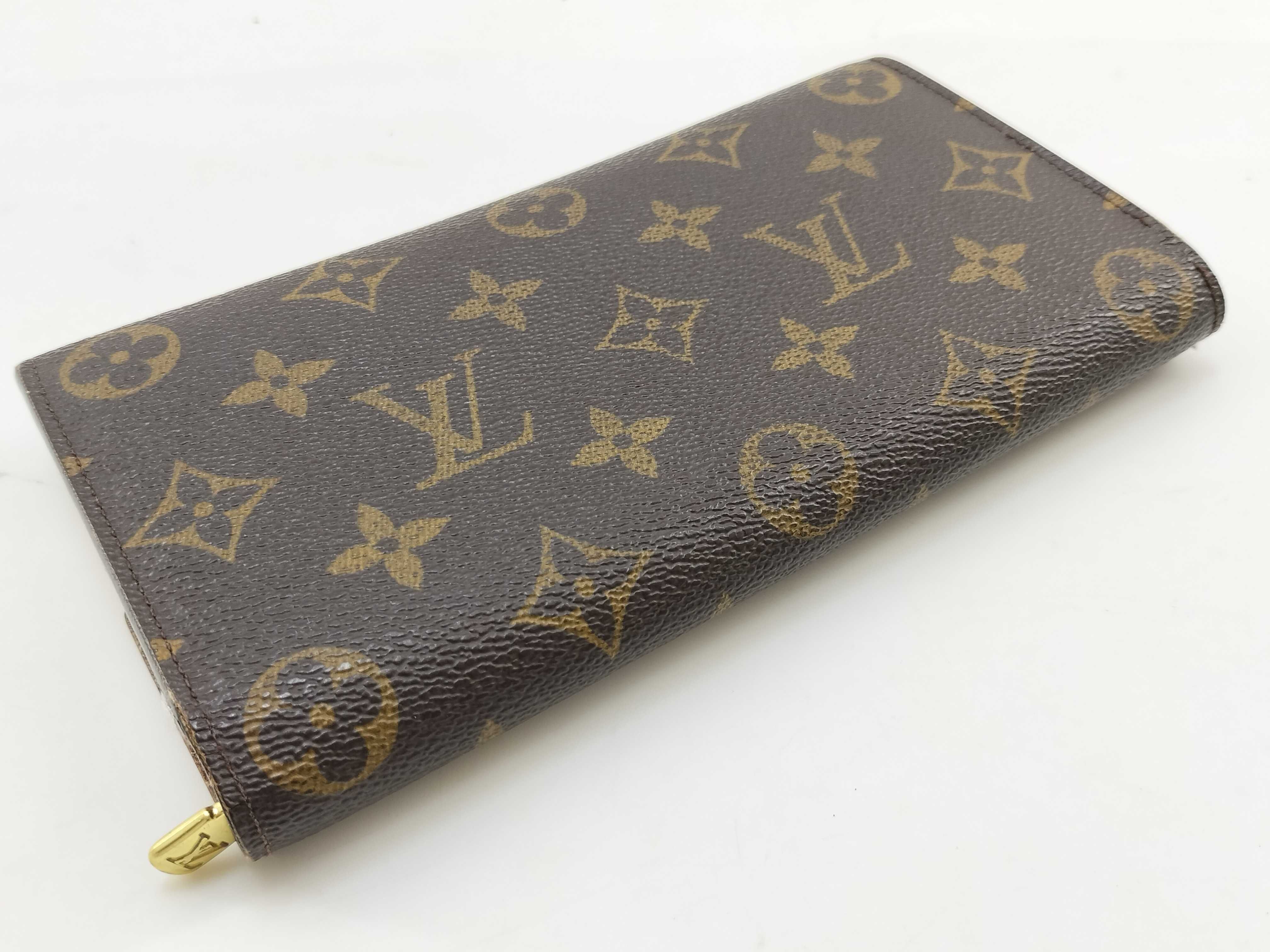 Monogram Wallet Louis Vuitton Monogram Portefeuille Sarah Long Wallet — view 6