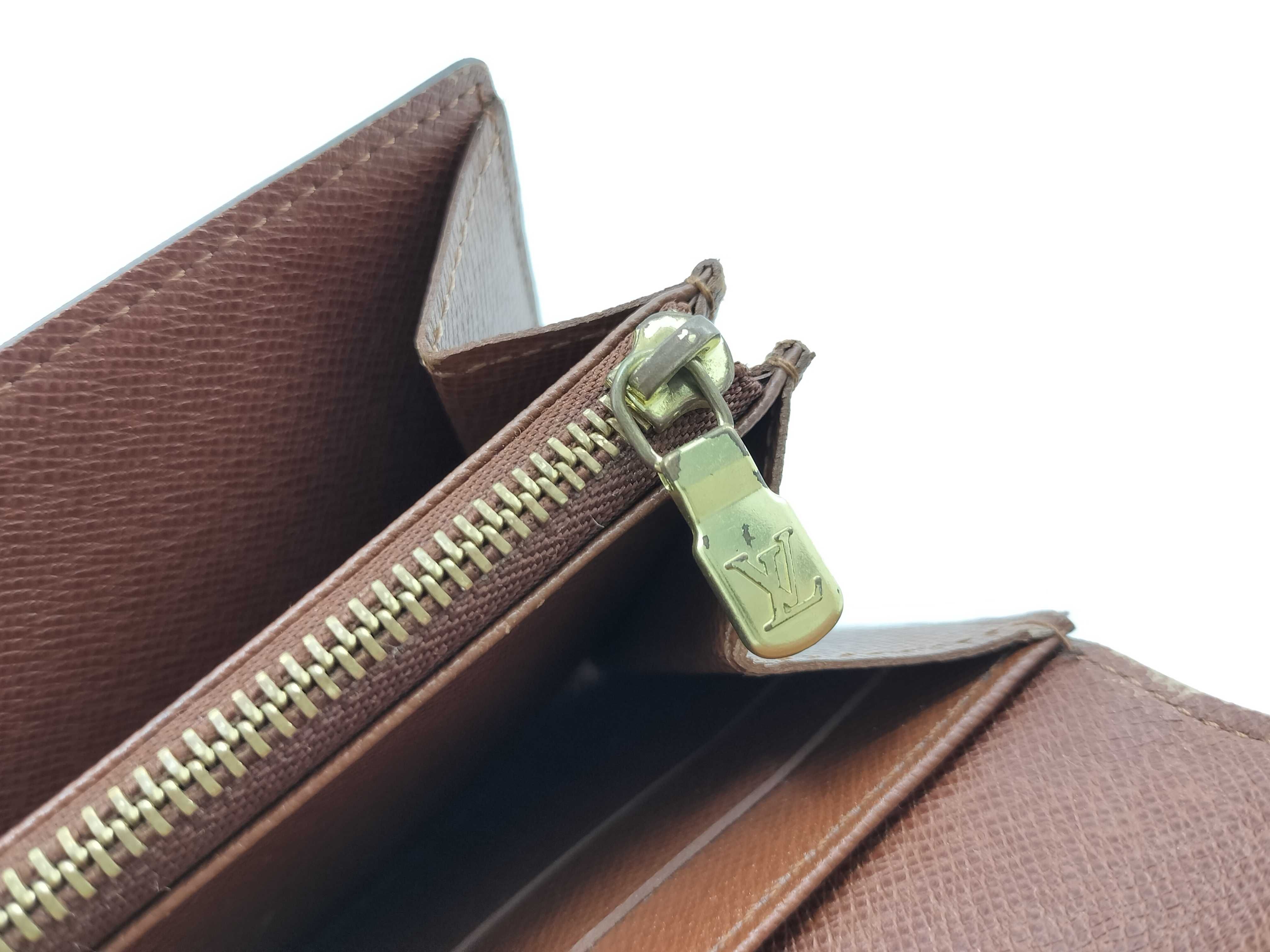 Monogram Wallet Louis Vuitton Monogram Portefeuille Sarah Long Wallet — view 9