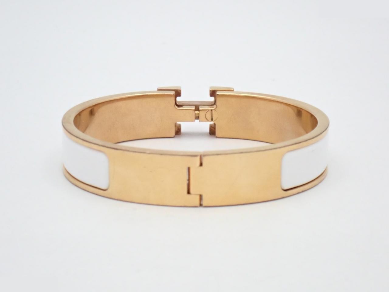 Bracelet, "Click H", White, Wrist circumference approx. 16cm — view 2
