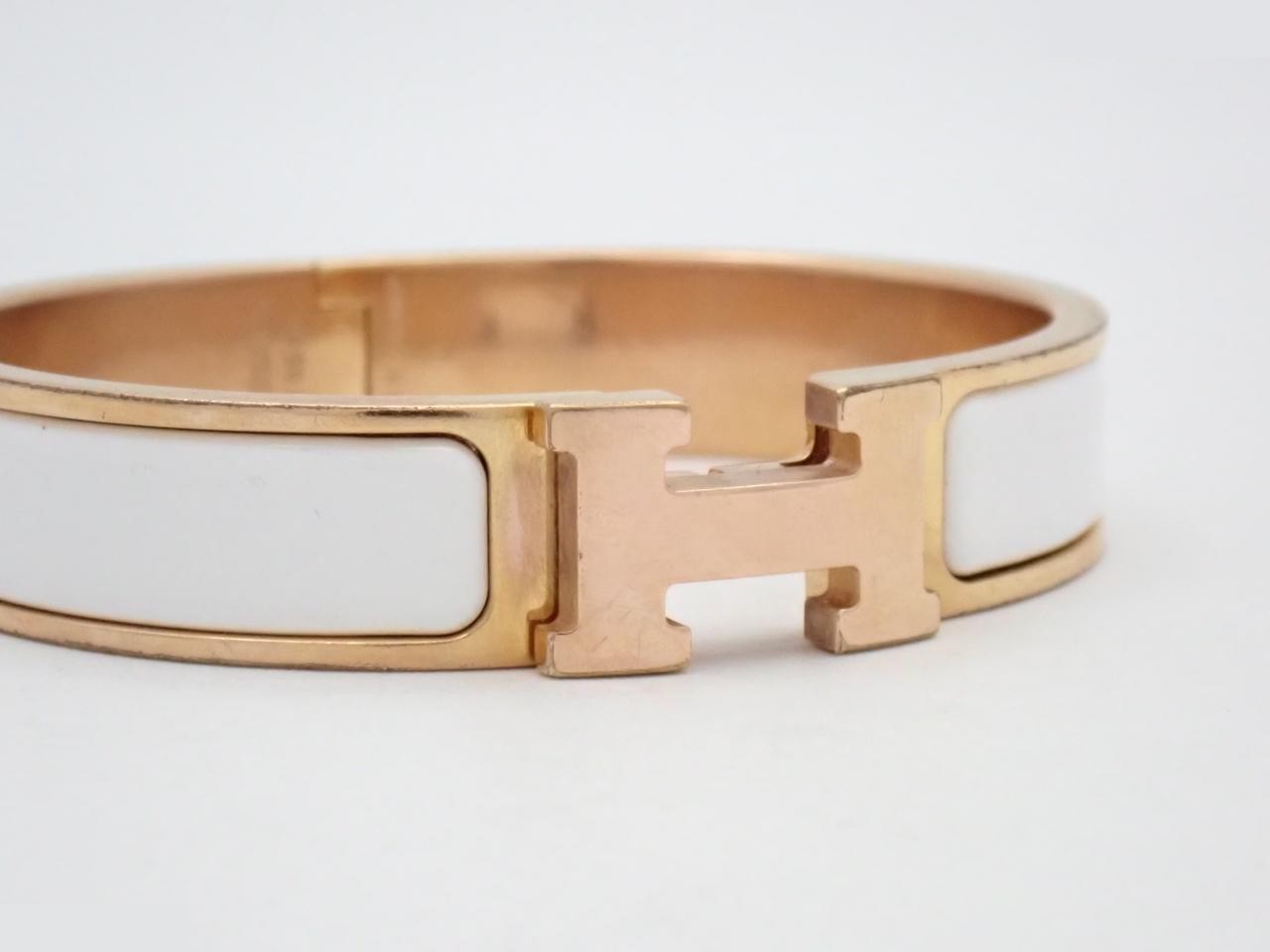 Bracelet, "Click H", White, Wrist circumference approx. 16cm — view 3