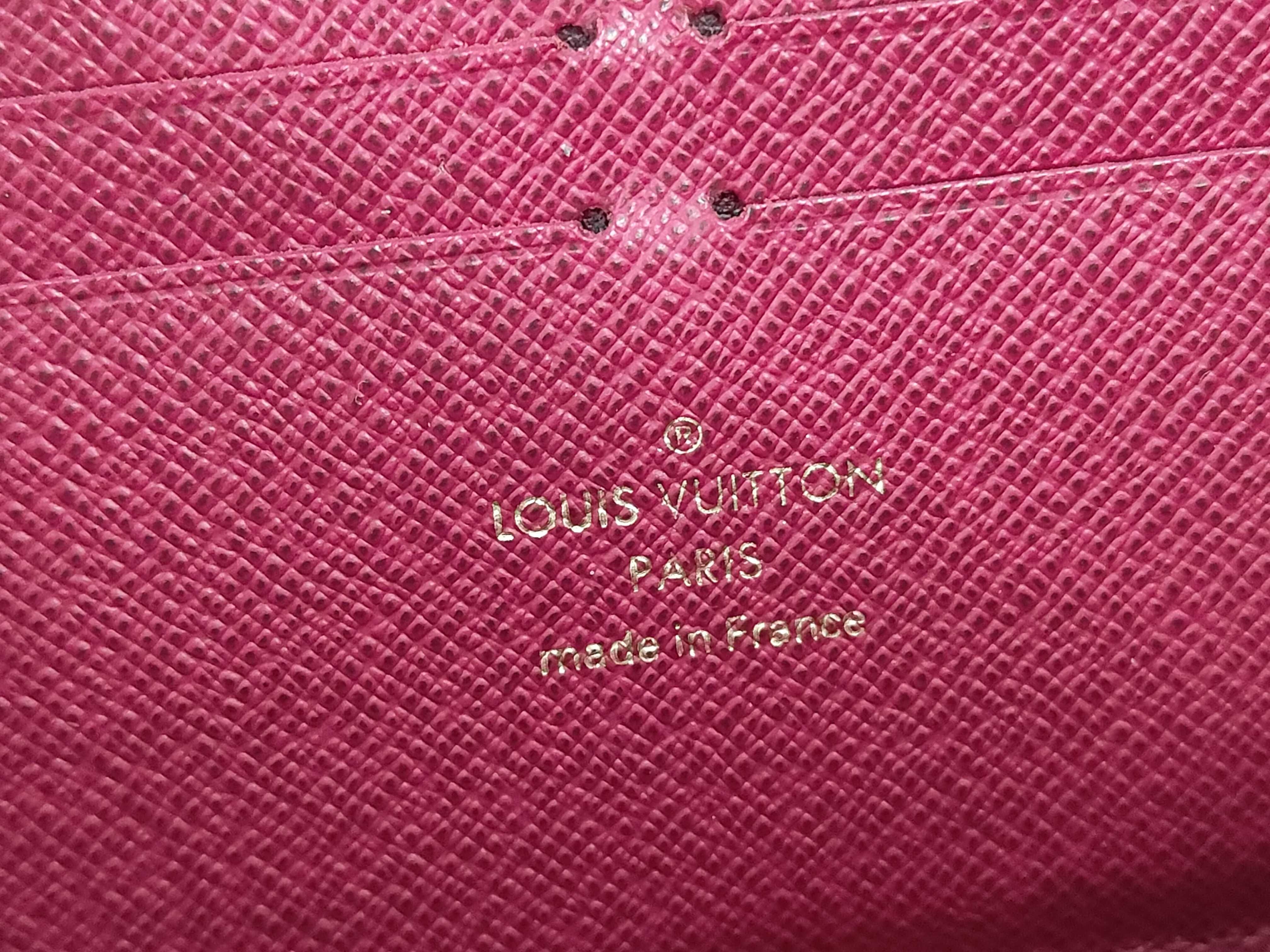 Monogram Portefeuille Clemence IC Tag Fuchsia Gold Hardware CT4270 Wallet — view 6