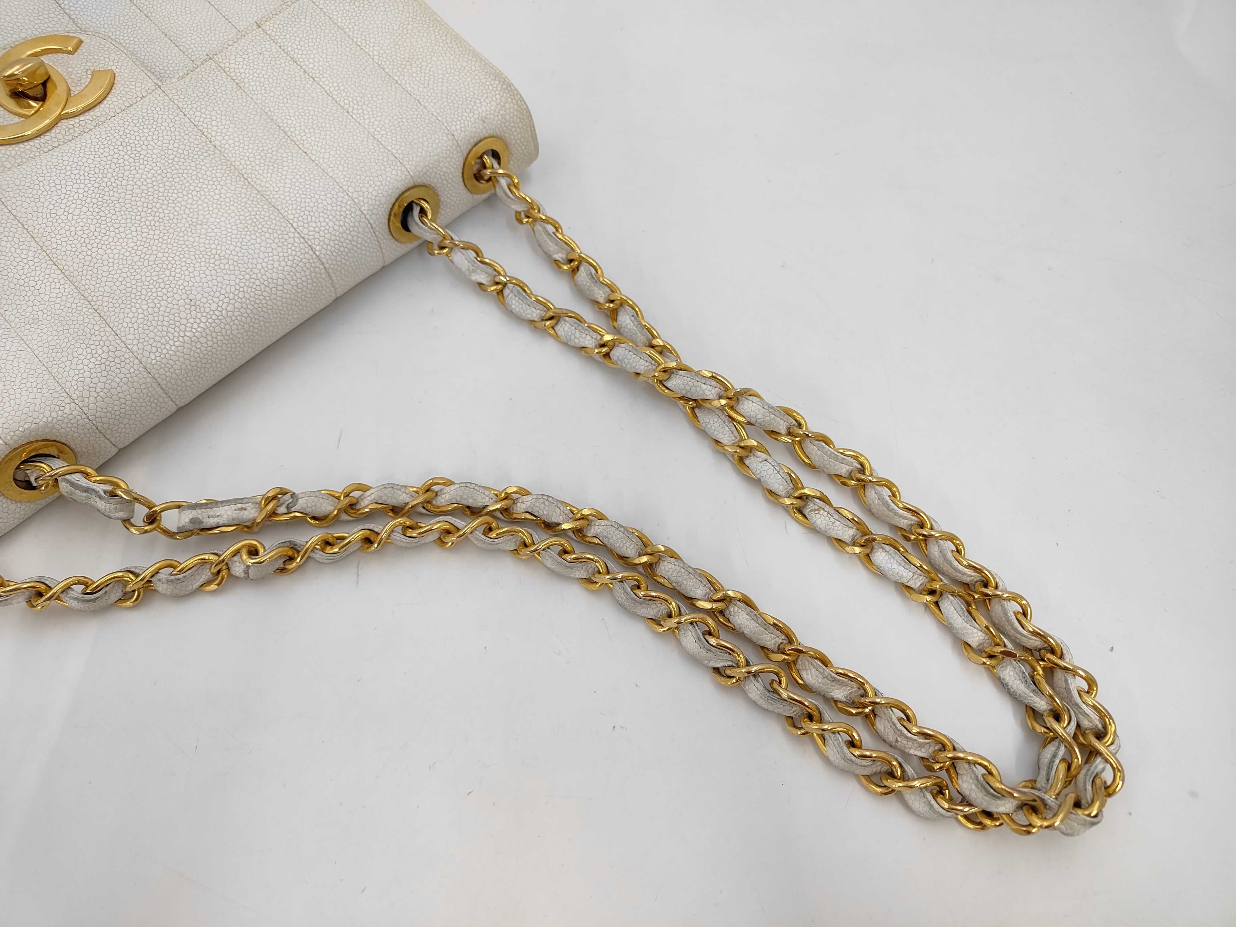 Mademoiselle Chain Caviar Skin Shoulder Bag — view 5