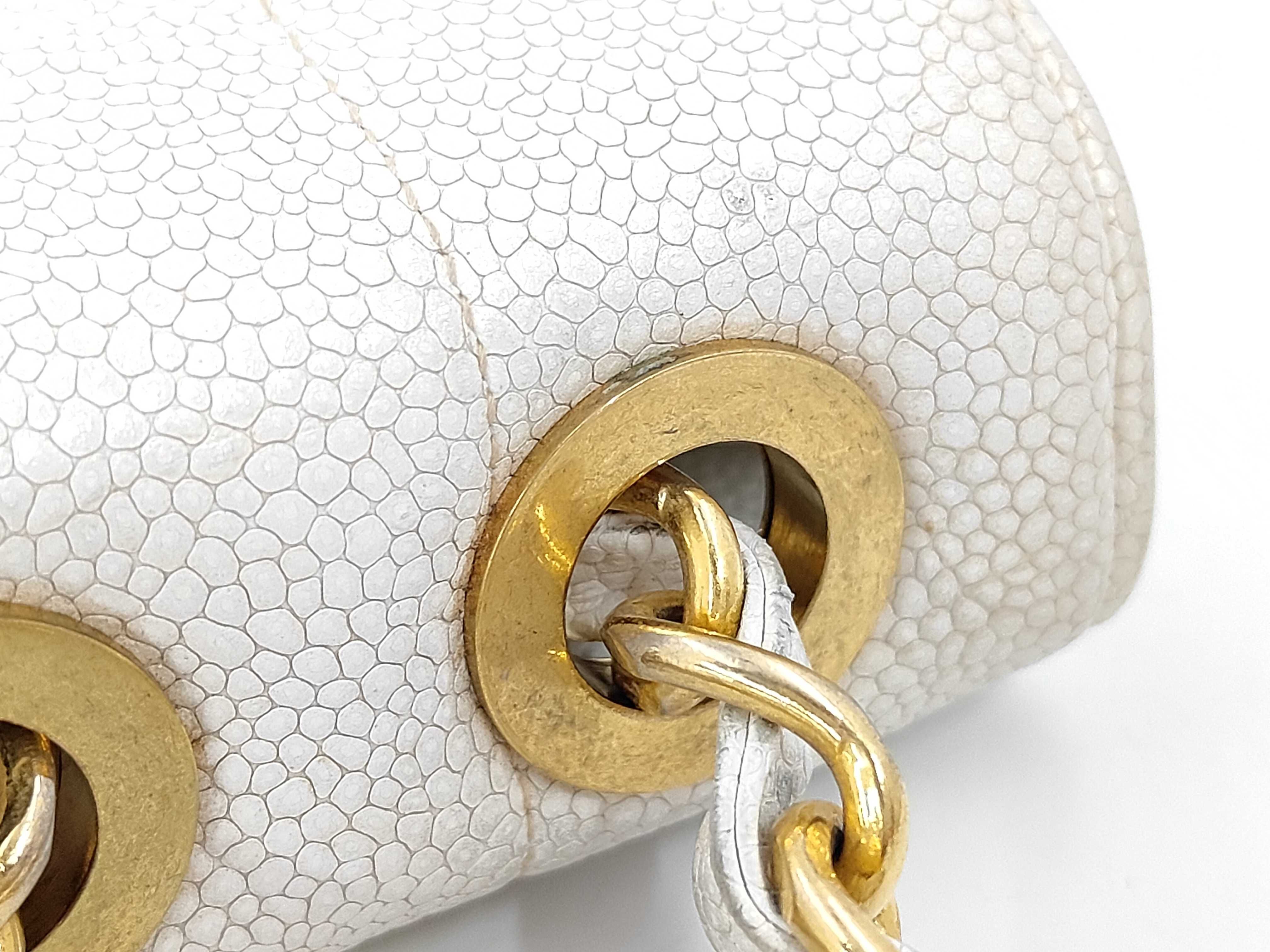Mademoiselle Chain Caviar Skin Shoulder Bag — view 7
