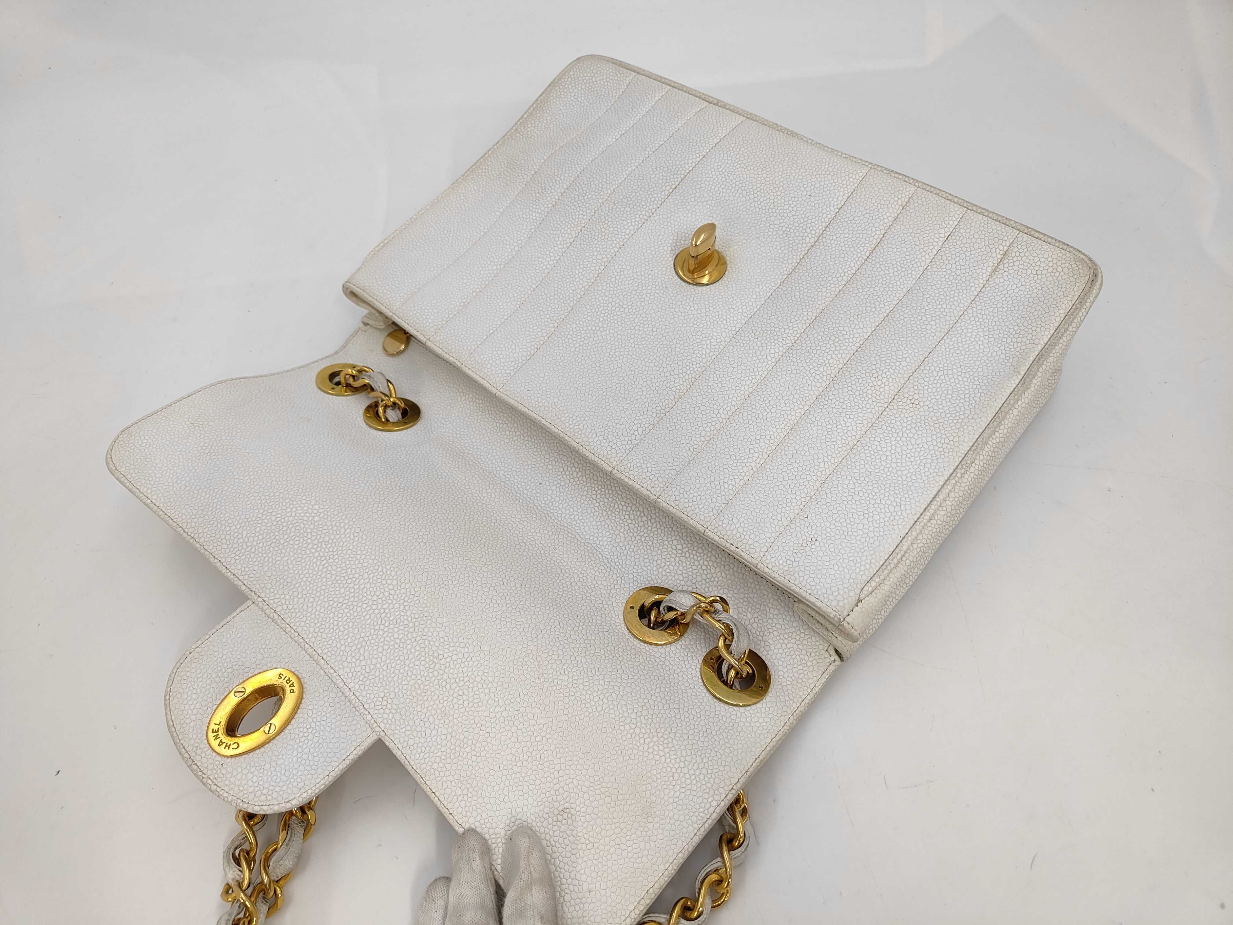Mademoiselle Chain Caviar Skin Shoulder Bag — view 8