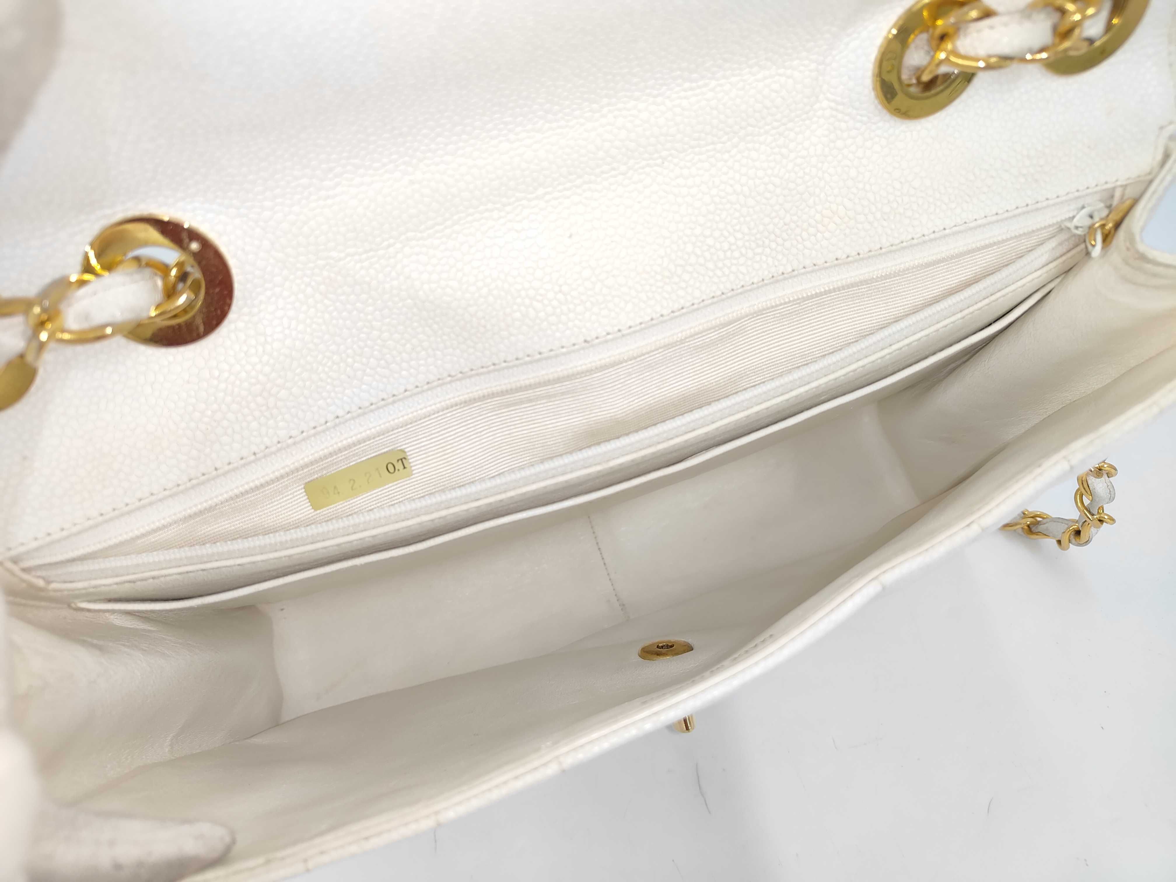Mademoiselle Chain Caviar Skin Shoulder Bag — view 9