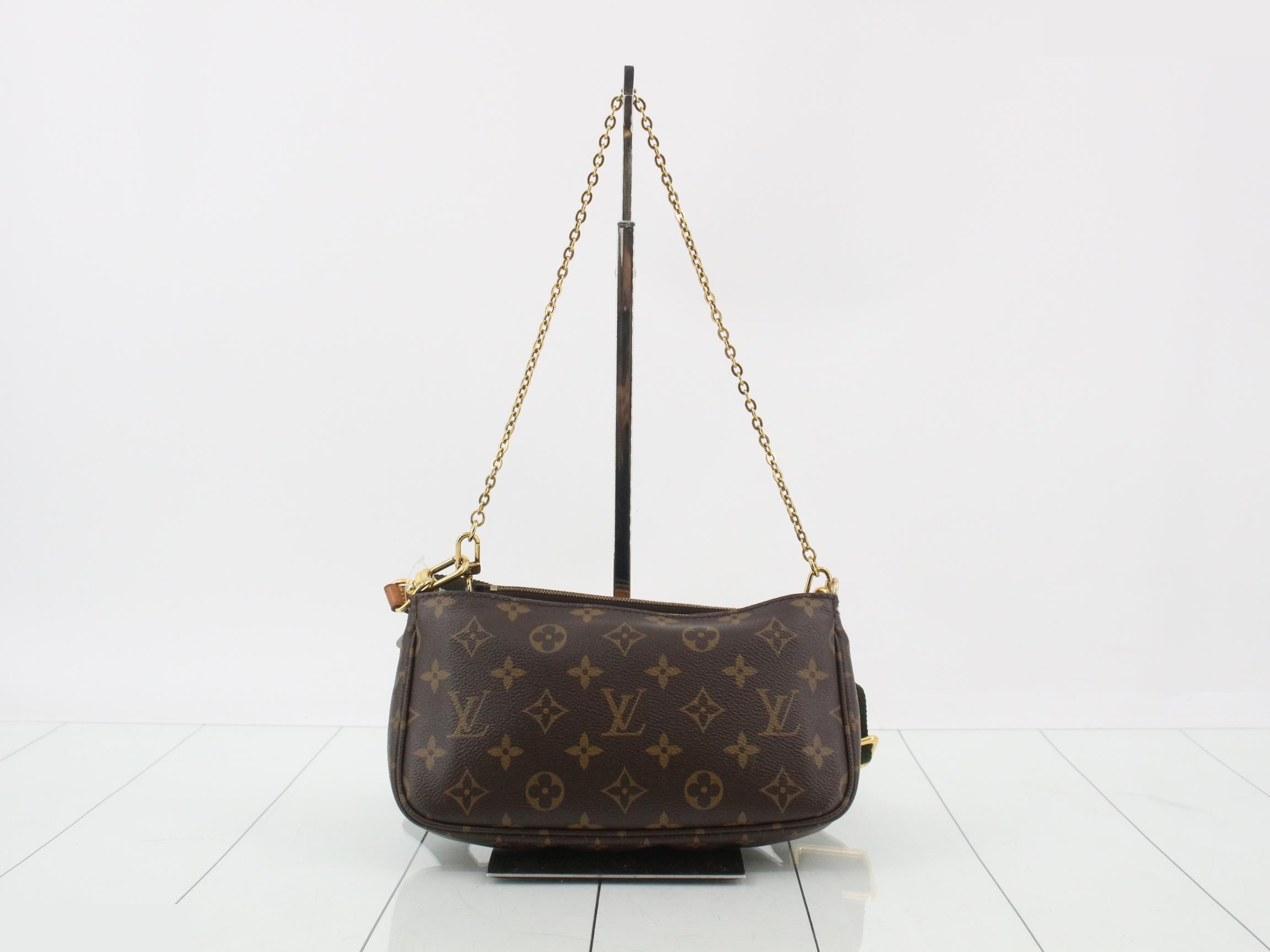 Multipochette Accessoires Khaki 2-Way Shoulder Bag with Pouch — view 2