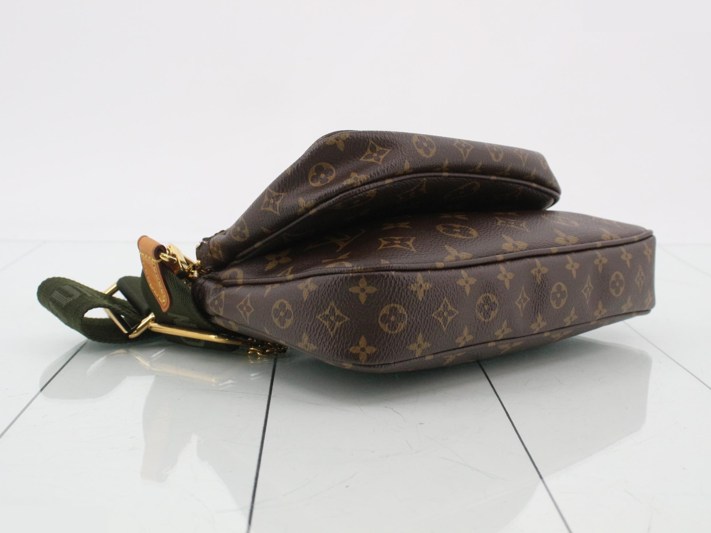 Multipochette Accessoires Khaki 2-Way Shoulder Bag with Pouch — view 5