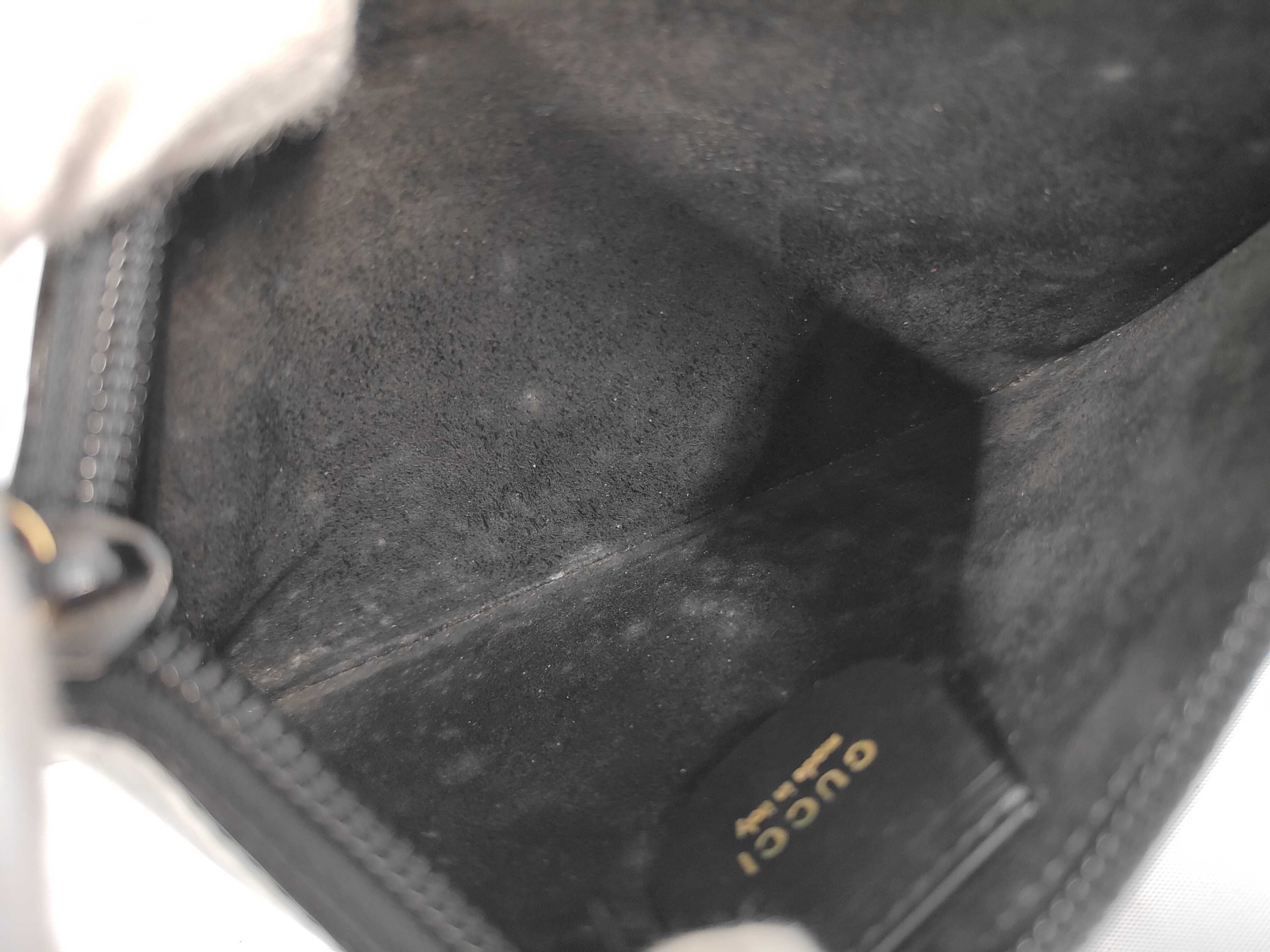 Bamboo Leather Handbag, Black Shoulder Bag — view 8