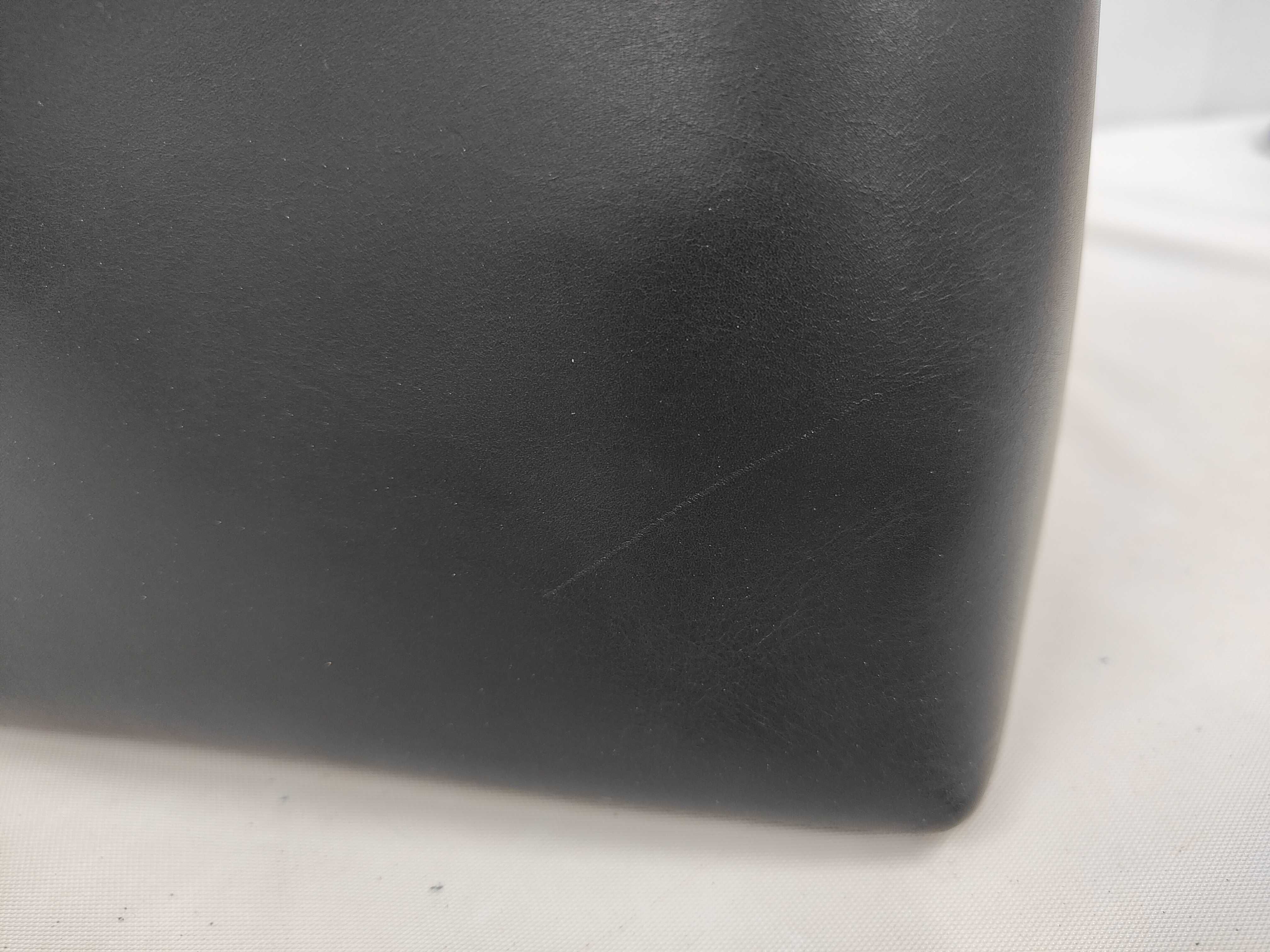 Bamboo Leather Handbag, Black Shoulder Bag — view 10