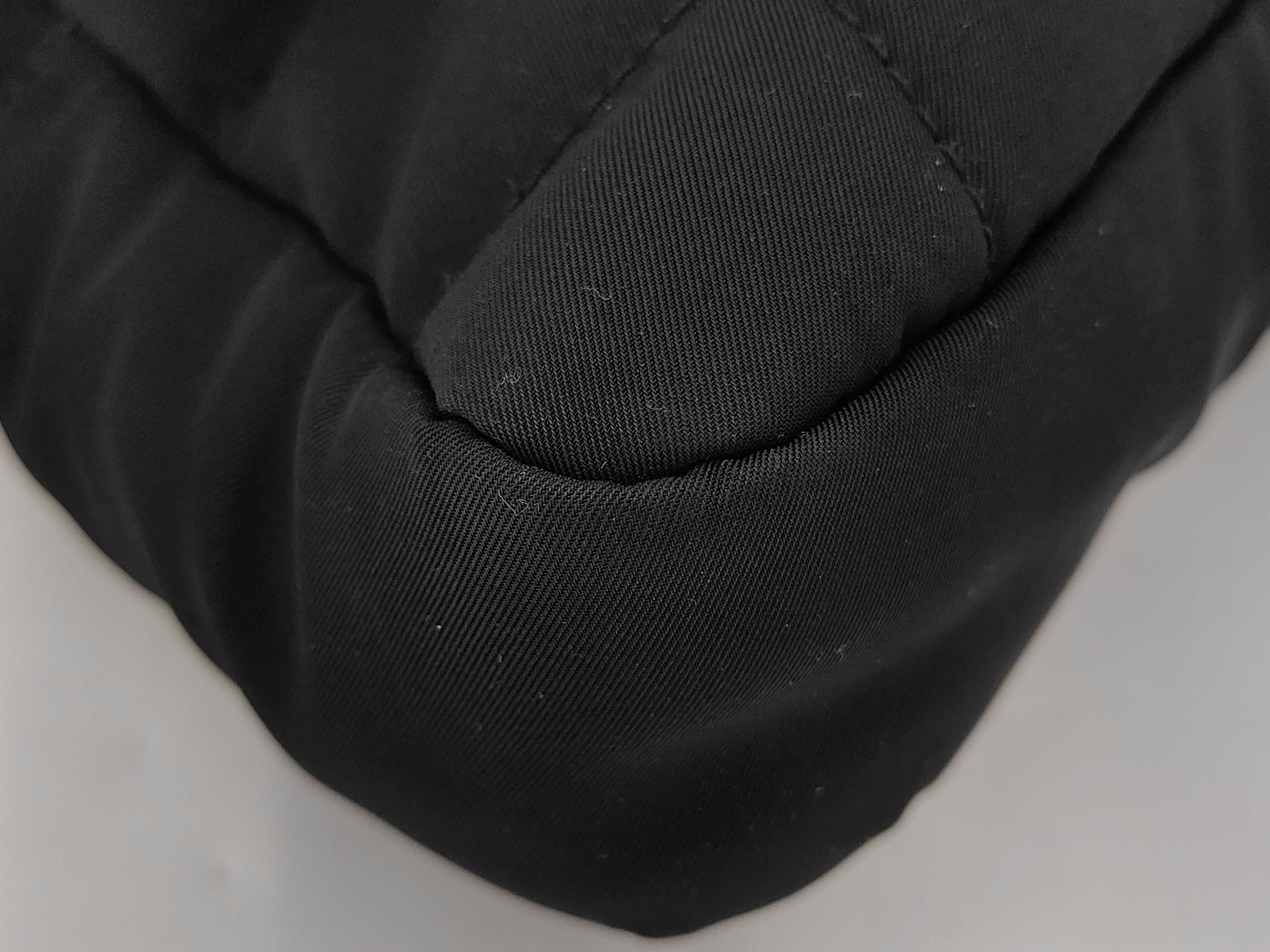 Matelassé Nylon Shoulder Bag, Black — view 3