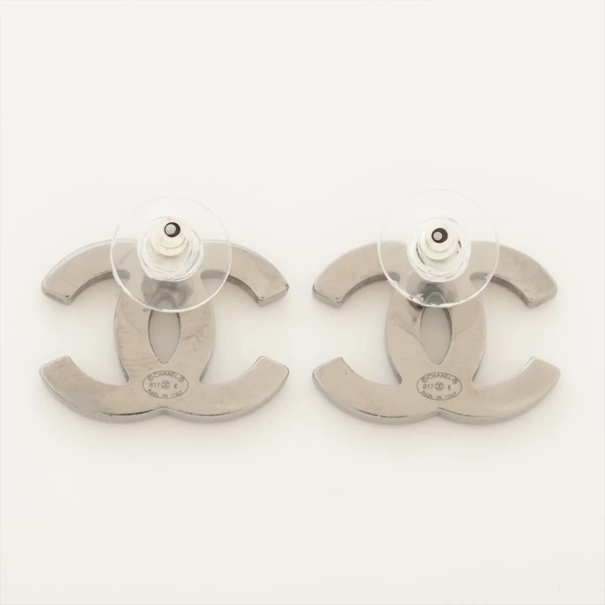 Coco Mark B17K Earrings (Pair) Metal x Rhinestone Pink — view 2
