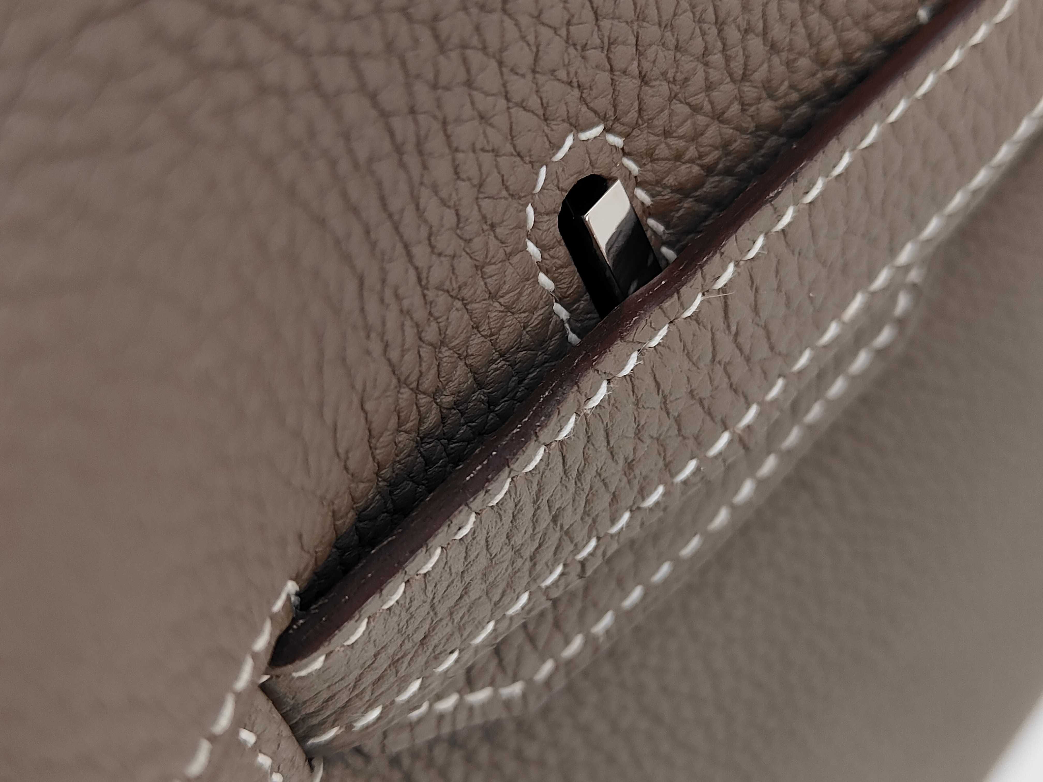 Birkin 30, A stamp, Etoupe, Silver hardware, Handbag — view 15