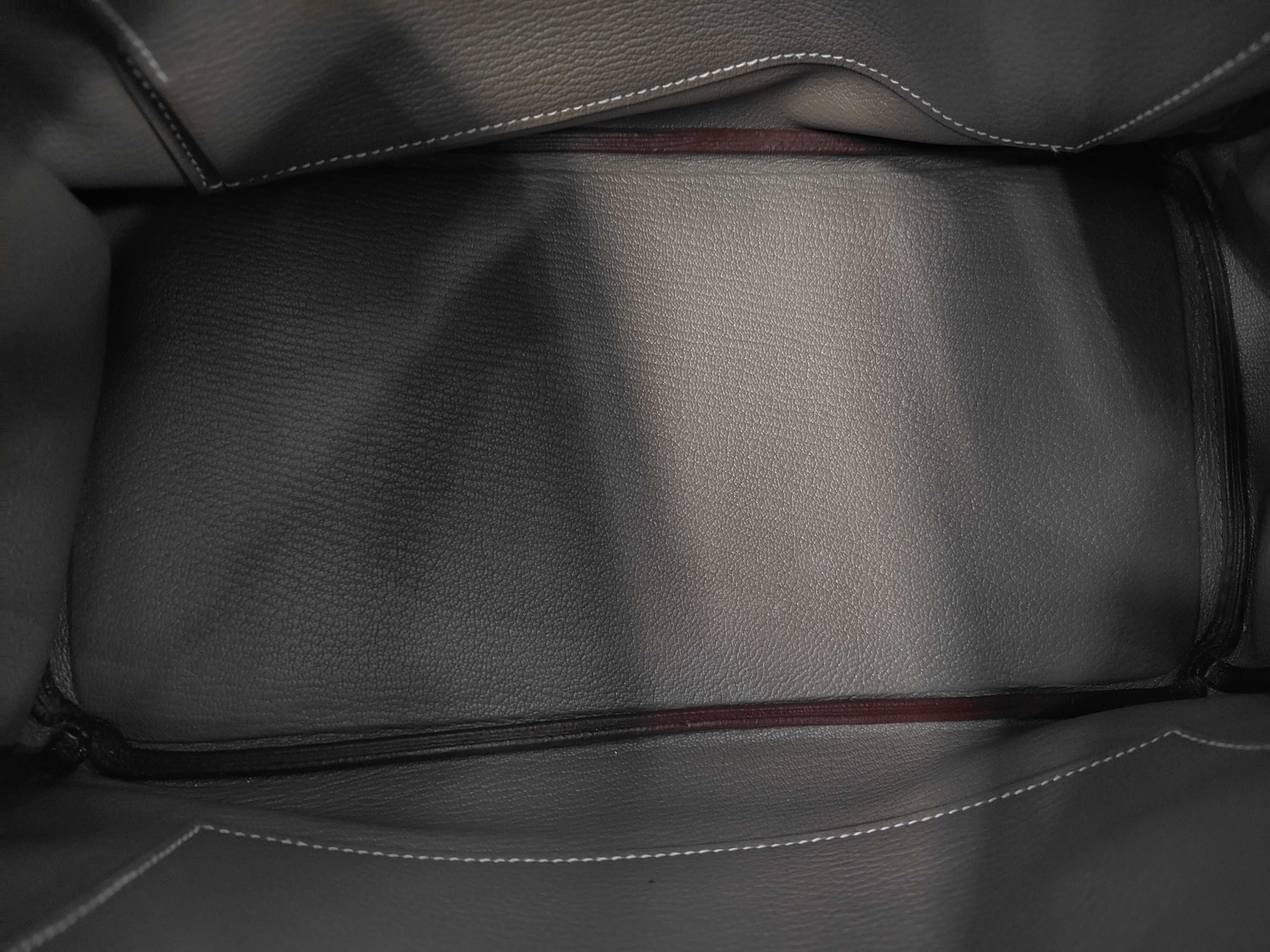 Birkin 30, A stamp, Etoupe, Silver hardware, Handbag — view 8