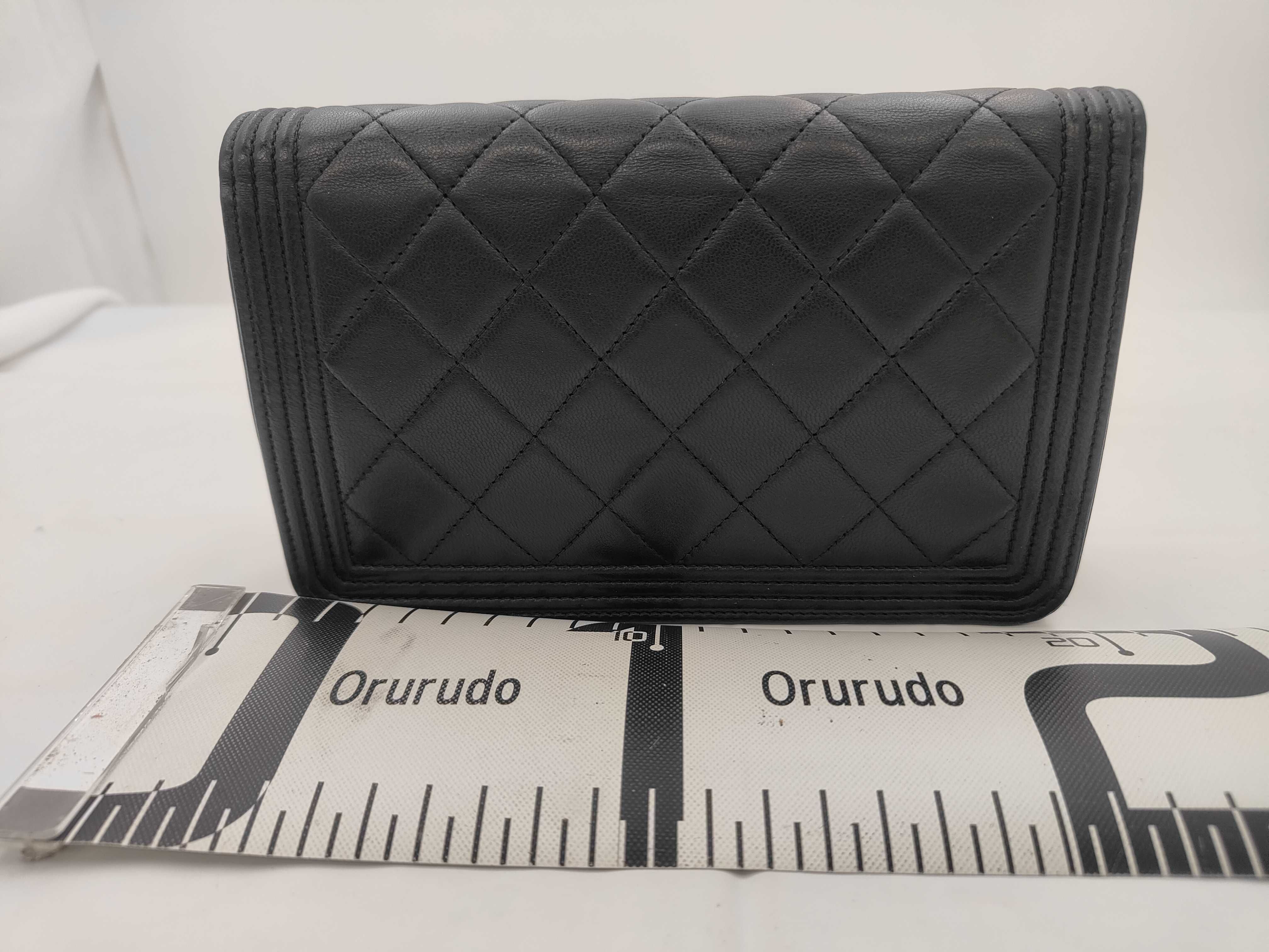 Black Lambskin Boy GP Hardware Chain Wallet (20s Series) Shoulder Bag — view 2