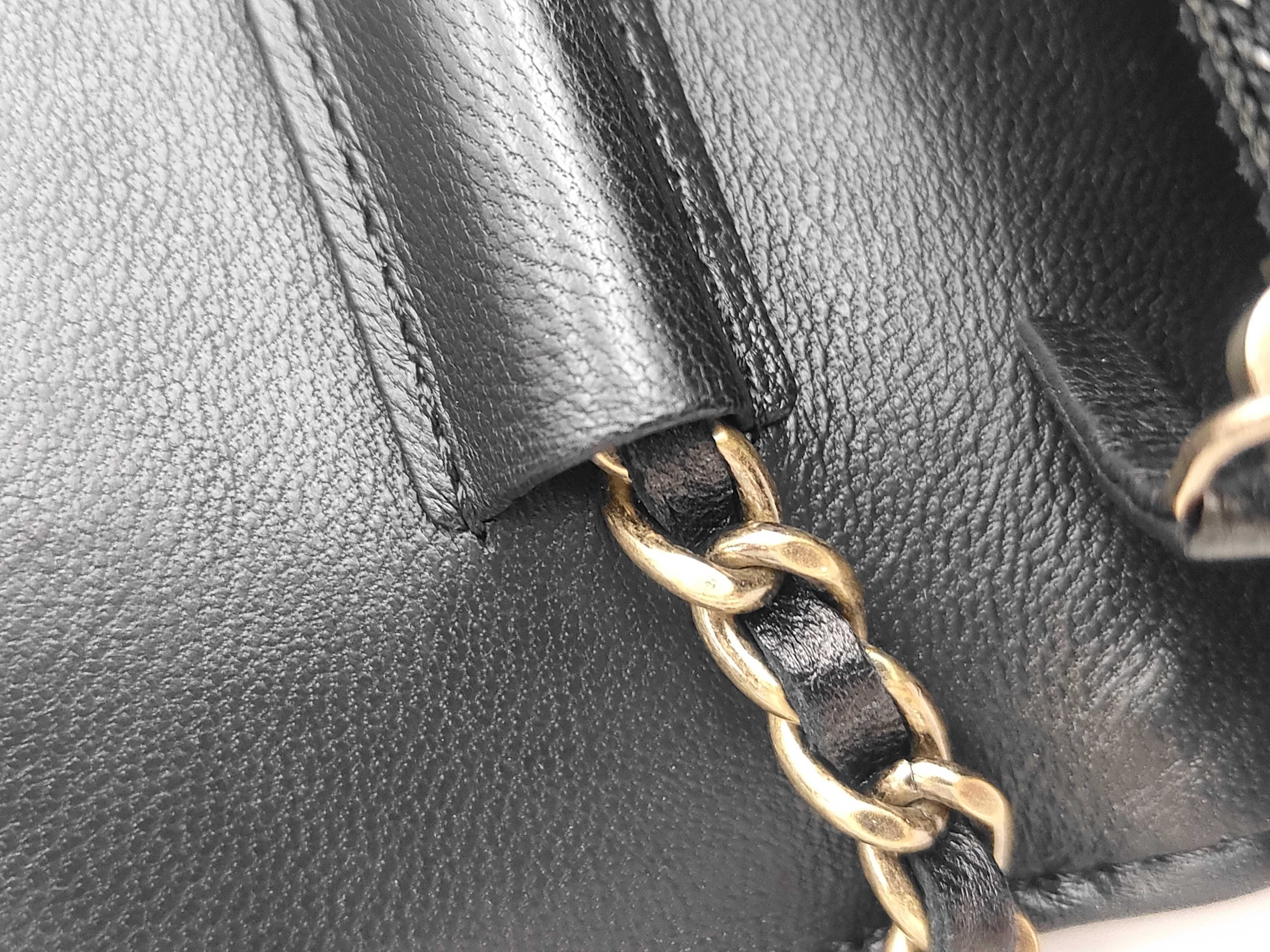 Black Lambskin Boy GP Hardware Chain Wallet (20s Series) Shoulder Bag — view 5