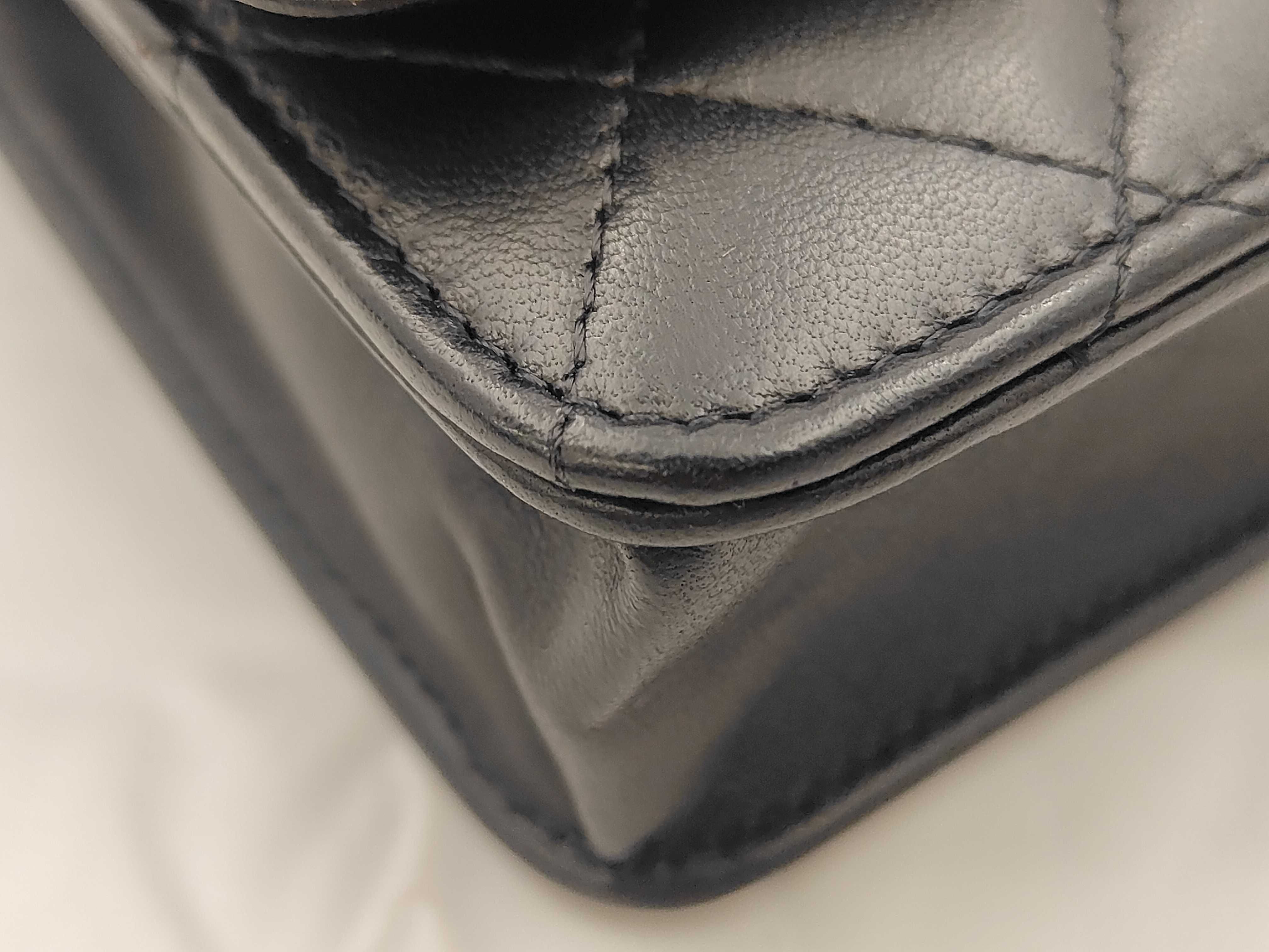 Black Lambskin Boy GP Hardware Chain Wallet (20s Series) Shoulder Bag — view 6