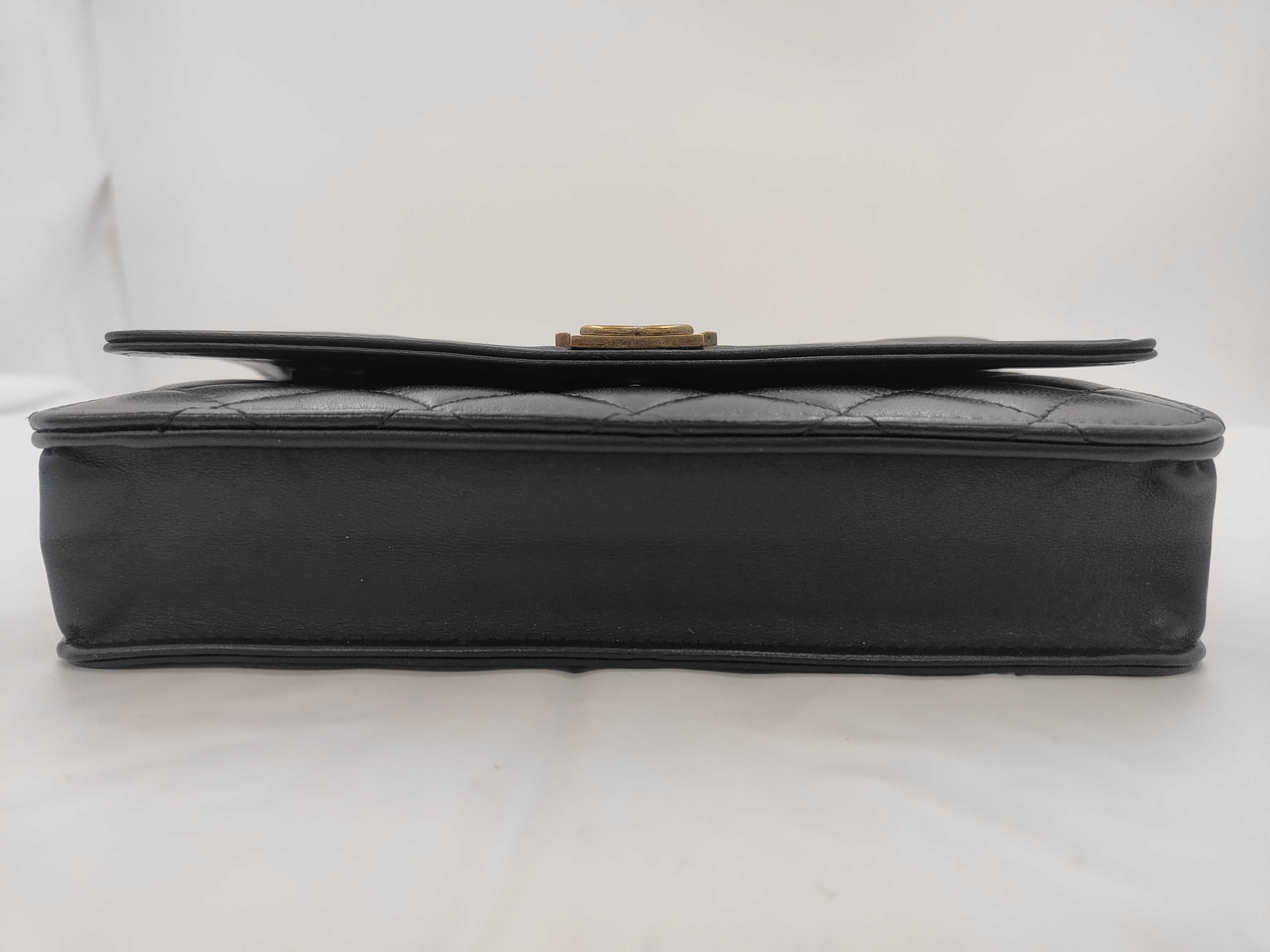 Black Lambskin Boy GP Hardware Chain Wallet (20s Series) Shoulder Bag — view 7